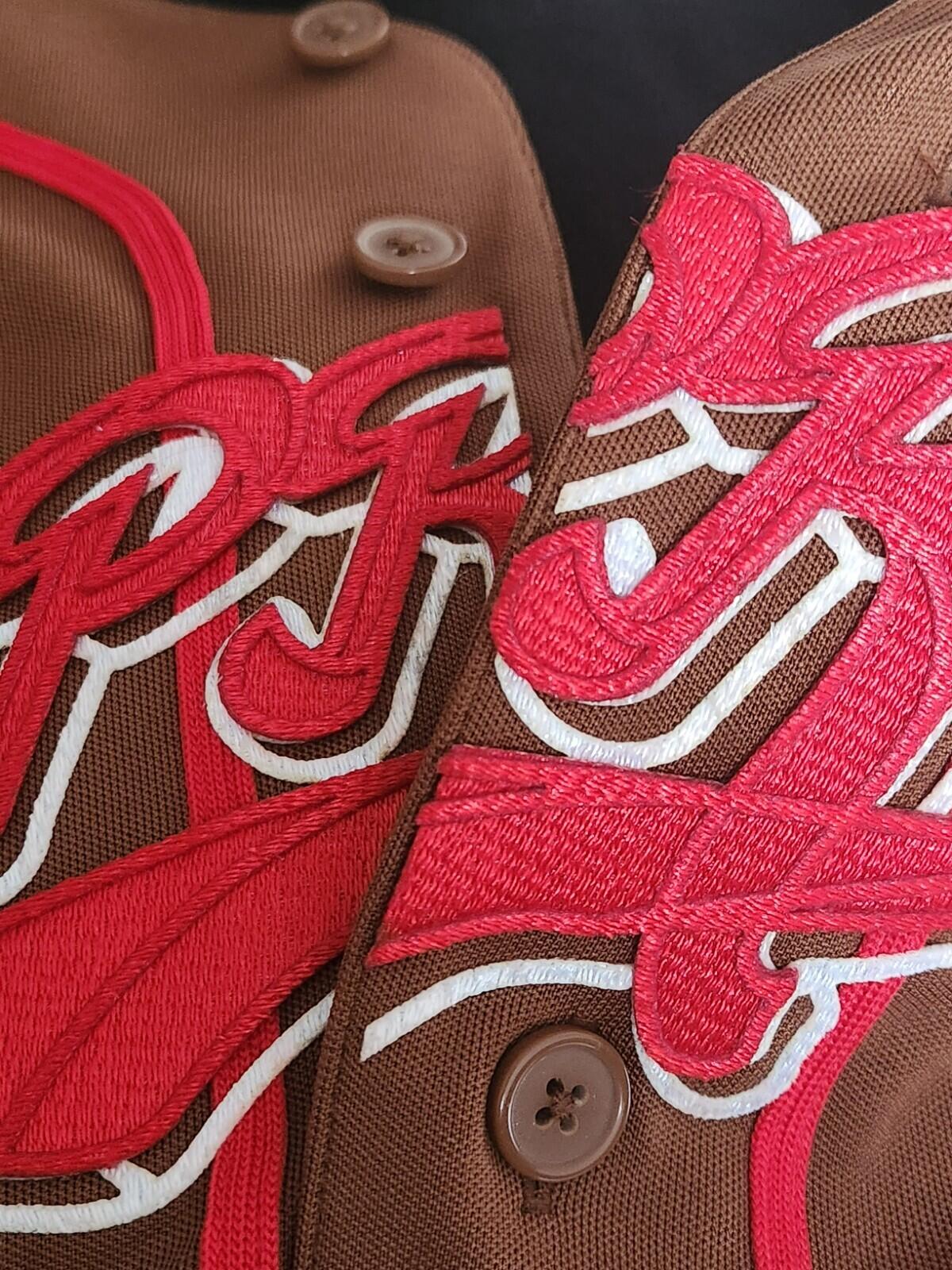 SS22 Supreme Baseball Jersey Kapuzenpullover Größe XL Braun 5
