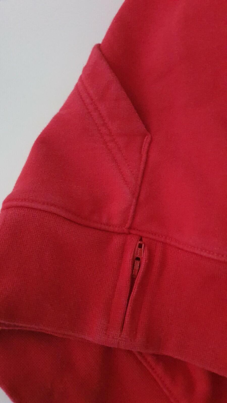 SS18 Supreme x Lacoste Hooded Sweatshirt Red Size S