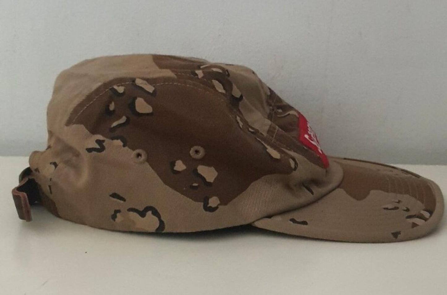 FW17 Supreme Washed Chino Twill Camp Cap Desert Camo