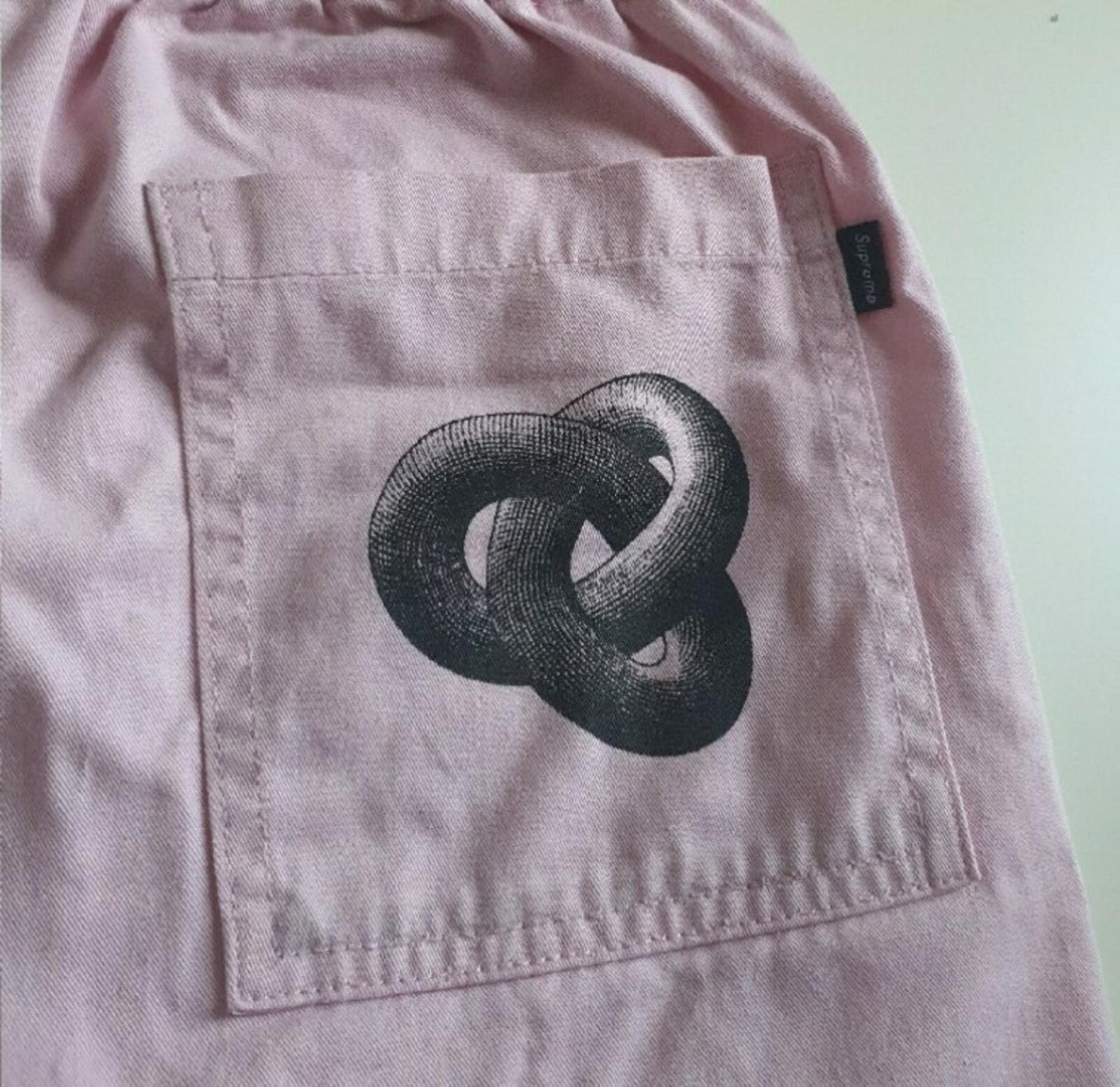 SS17 Supreme x MC Escher dust pink Short size S small shorts Rare