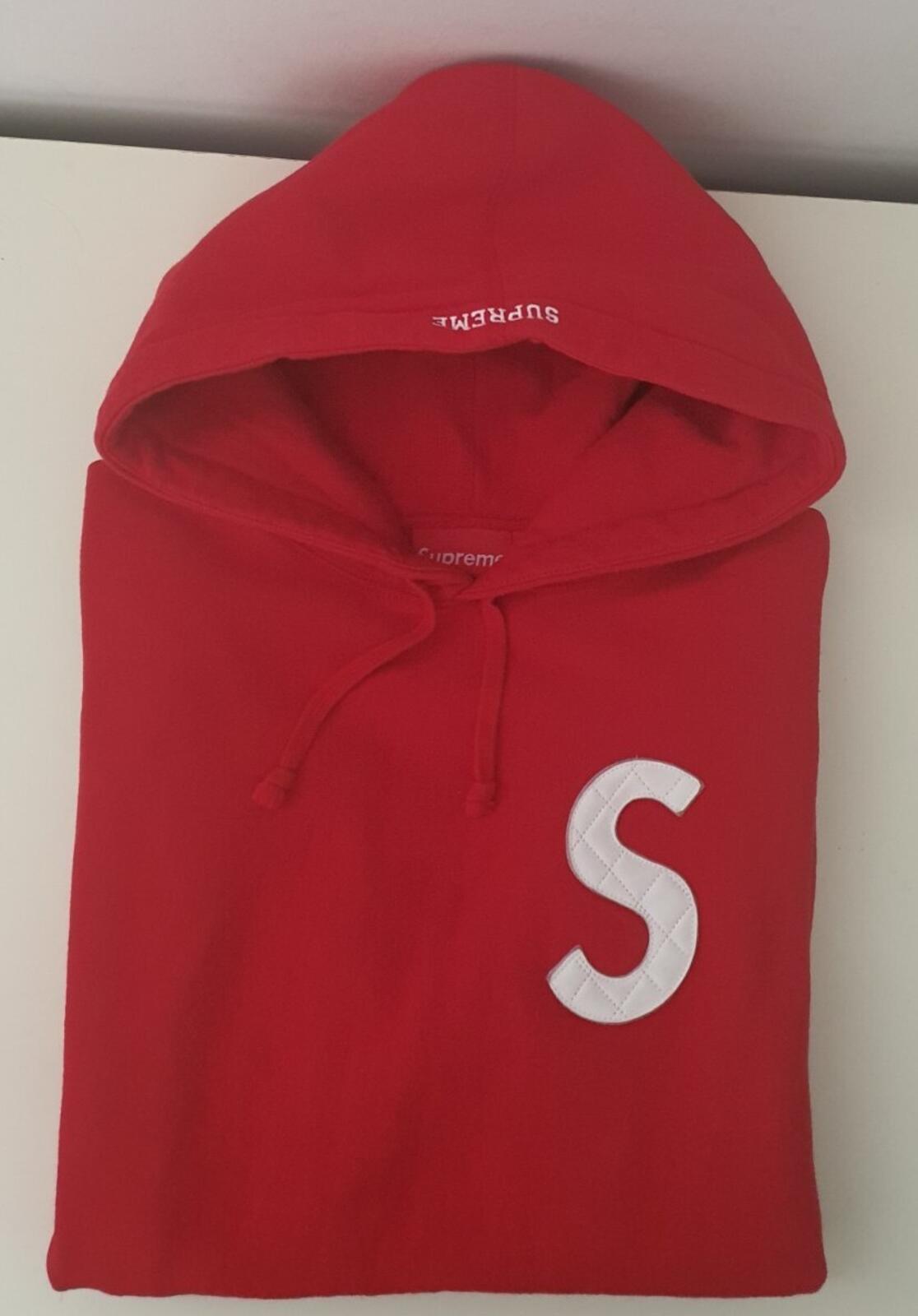 SS20 Supreme S Logo Hooded Sweatshirt Red Size M