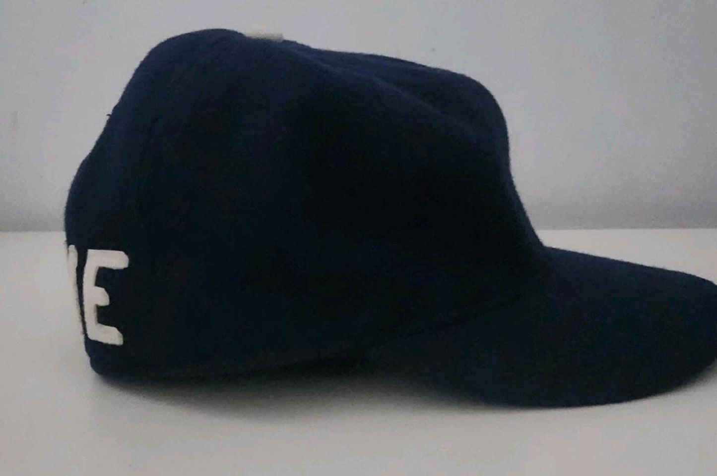 FW10 Supreme x Ebbets Field Back Hit Fitted Hat Size 7 1/4 Navy cap 2010 Vintage