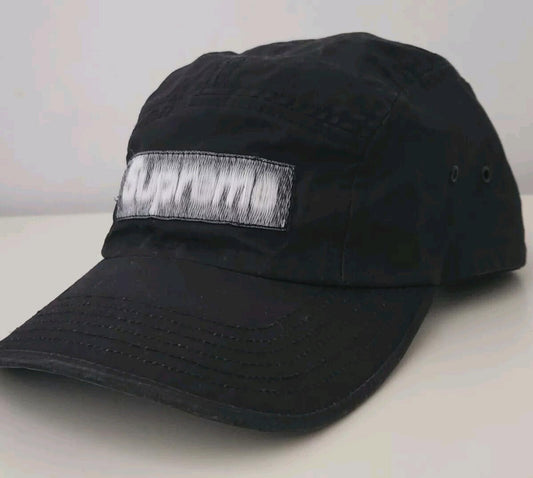 SS21 Supreme Reversed Label Camp Cap Black