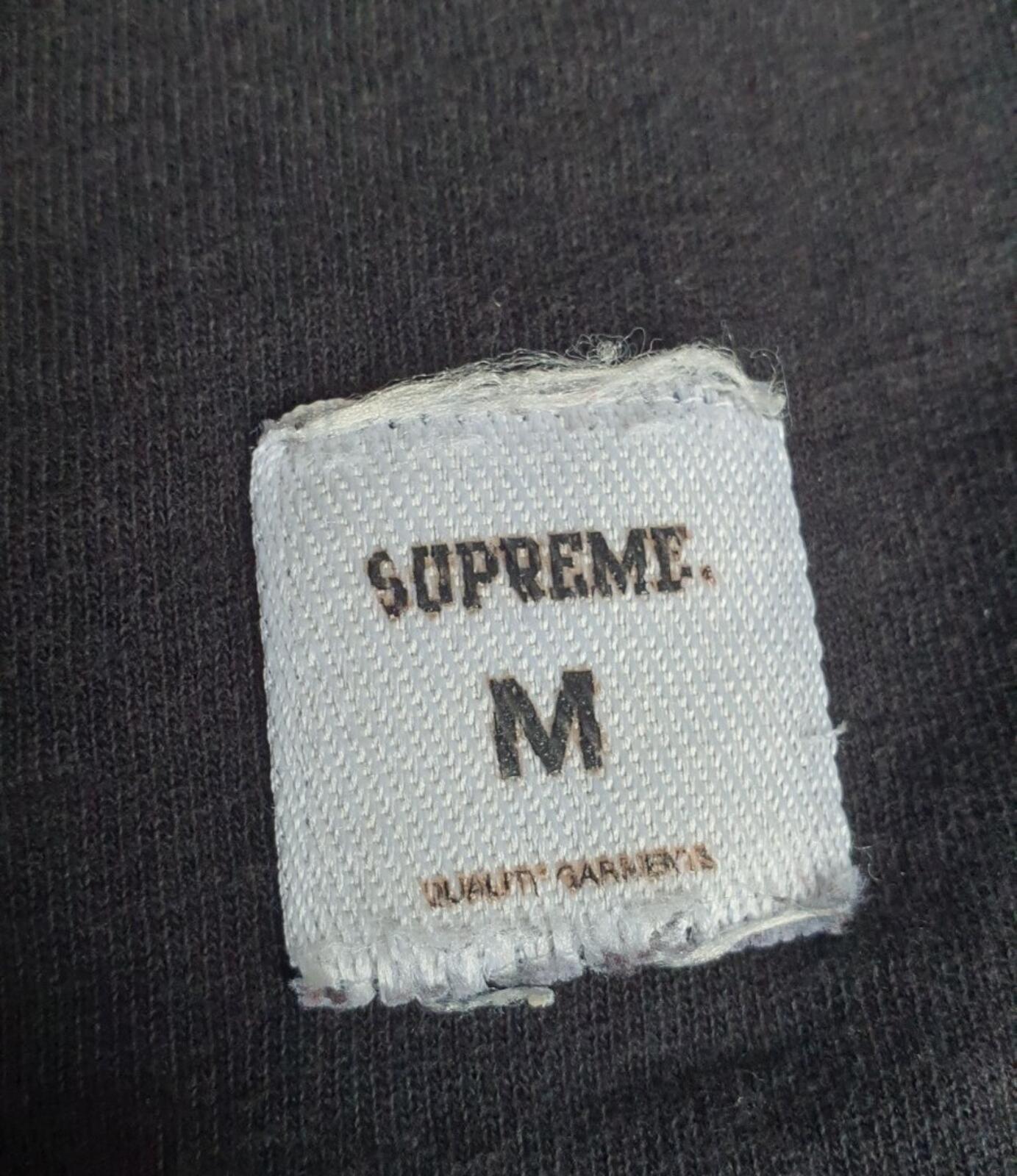 SS17 Supreme Collegiate tee black T-shirt size M medium