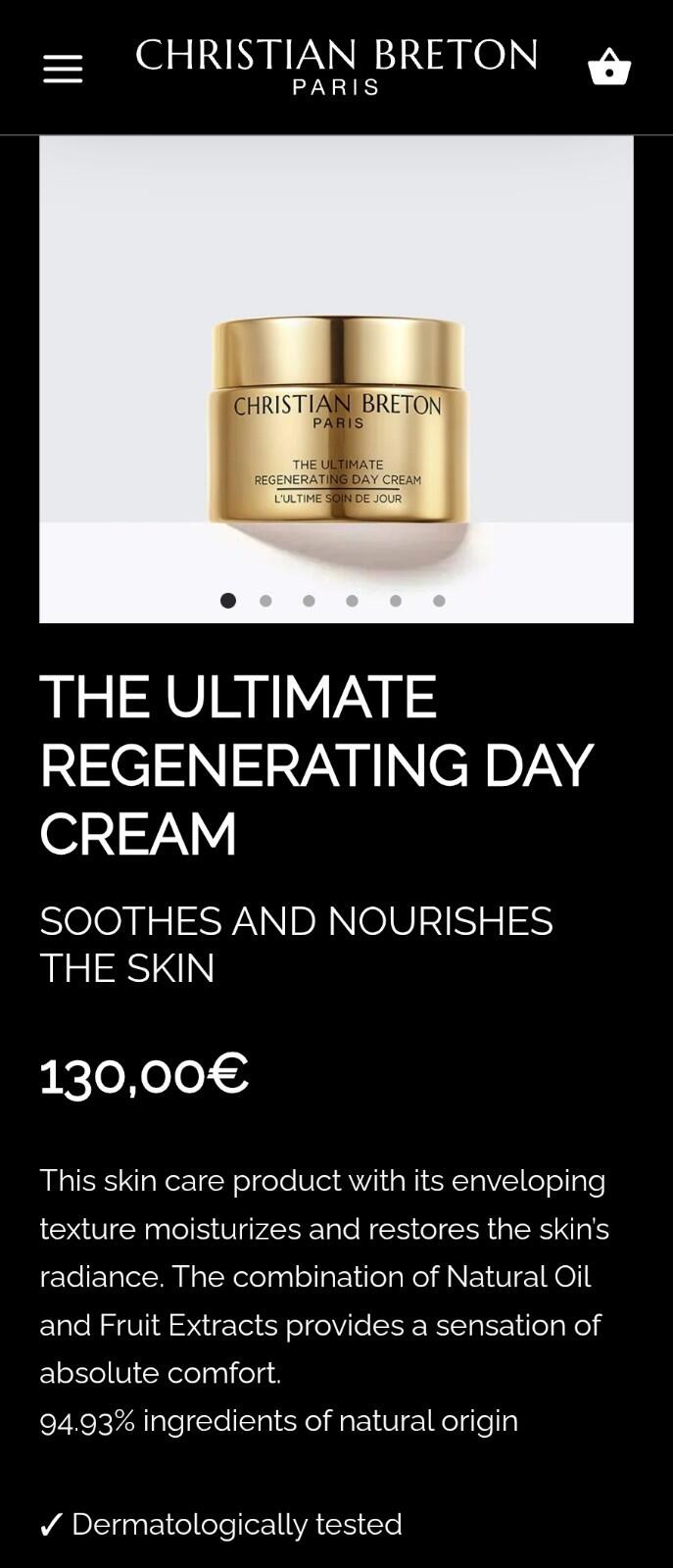 CHRISTIAN BRETON Paris The Ultimate Regenerating Day Cream 50ml RRP 130€ New
