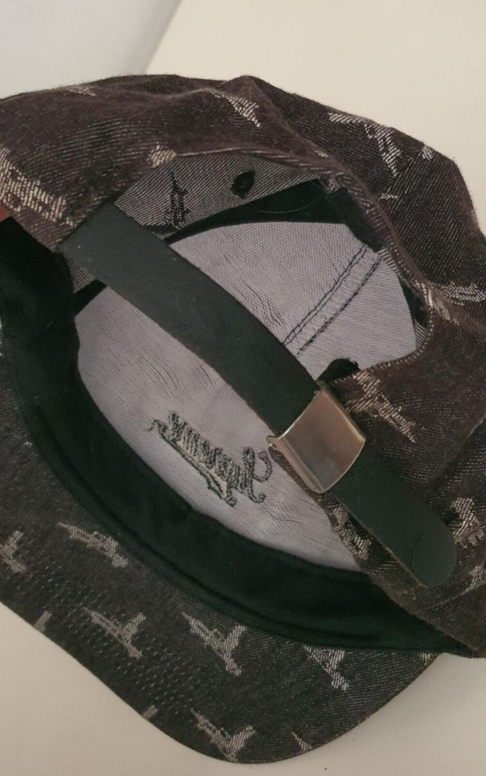 Gorra de 5 paneles Jacquard Supreme FW15 Negra