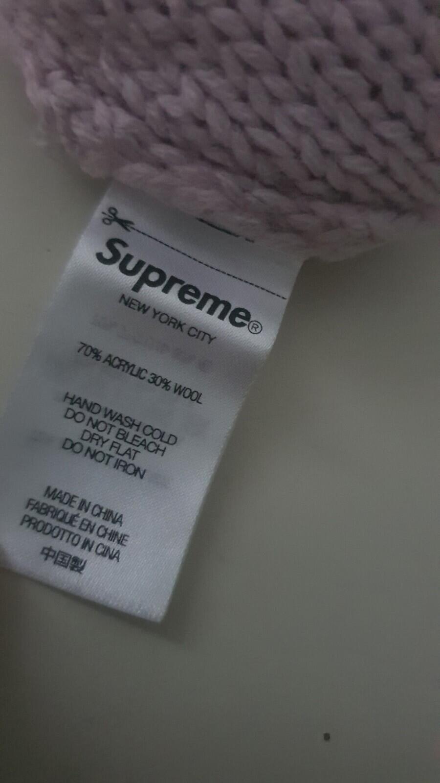 FW21 Supreme Script Logo beanie Wool Acrylic Hat
