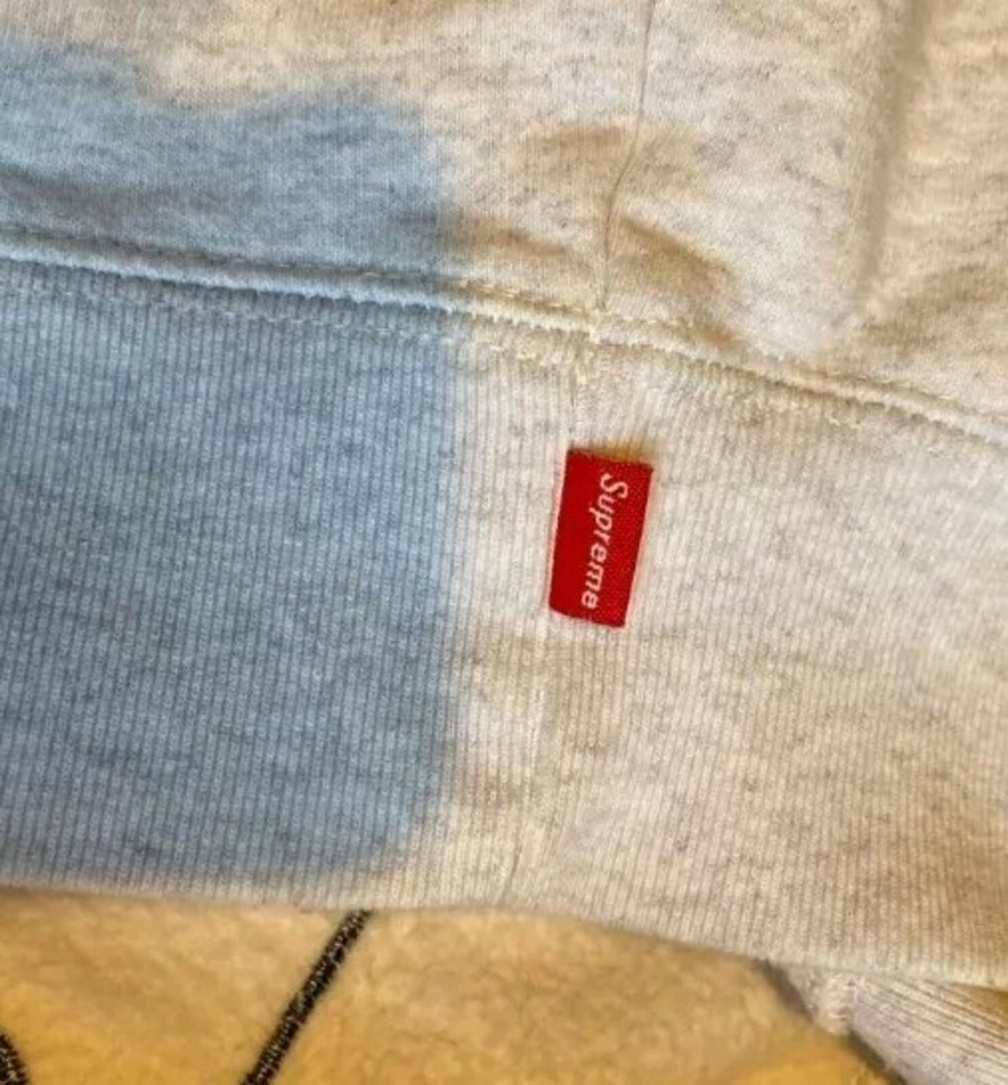 SS22 Supreme Team Chenille Hooded Sweatshirt Size M Medium Ash Grey hoodie