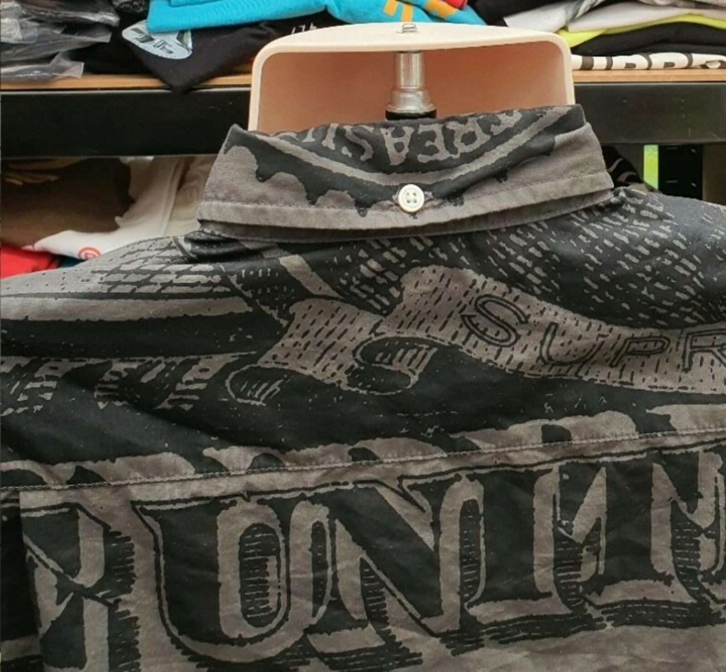 FW13 Supreme Franklin Hemd Größe S Schwarz
