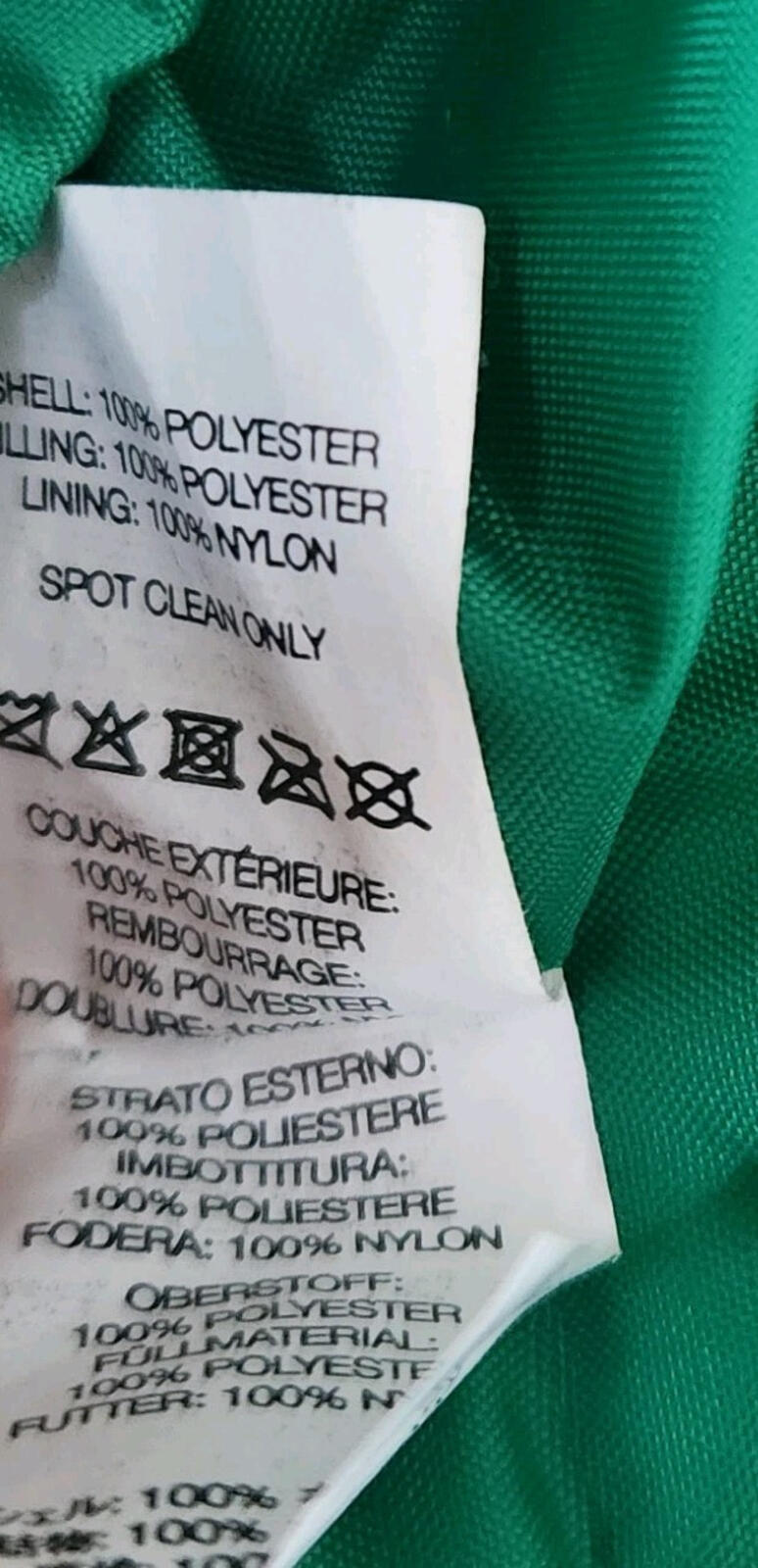 FW22 Supreme Puffer Backpack Green Bag Water Resistant