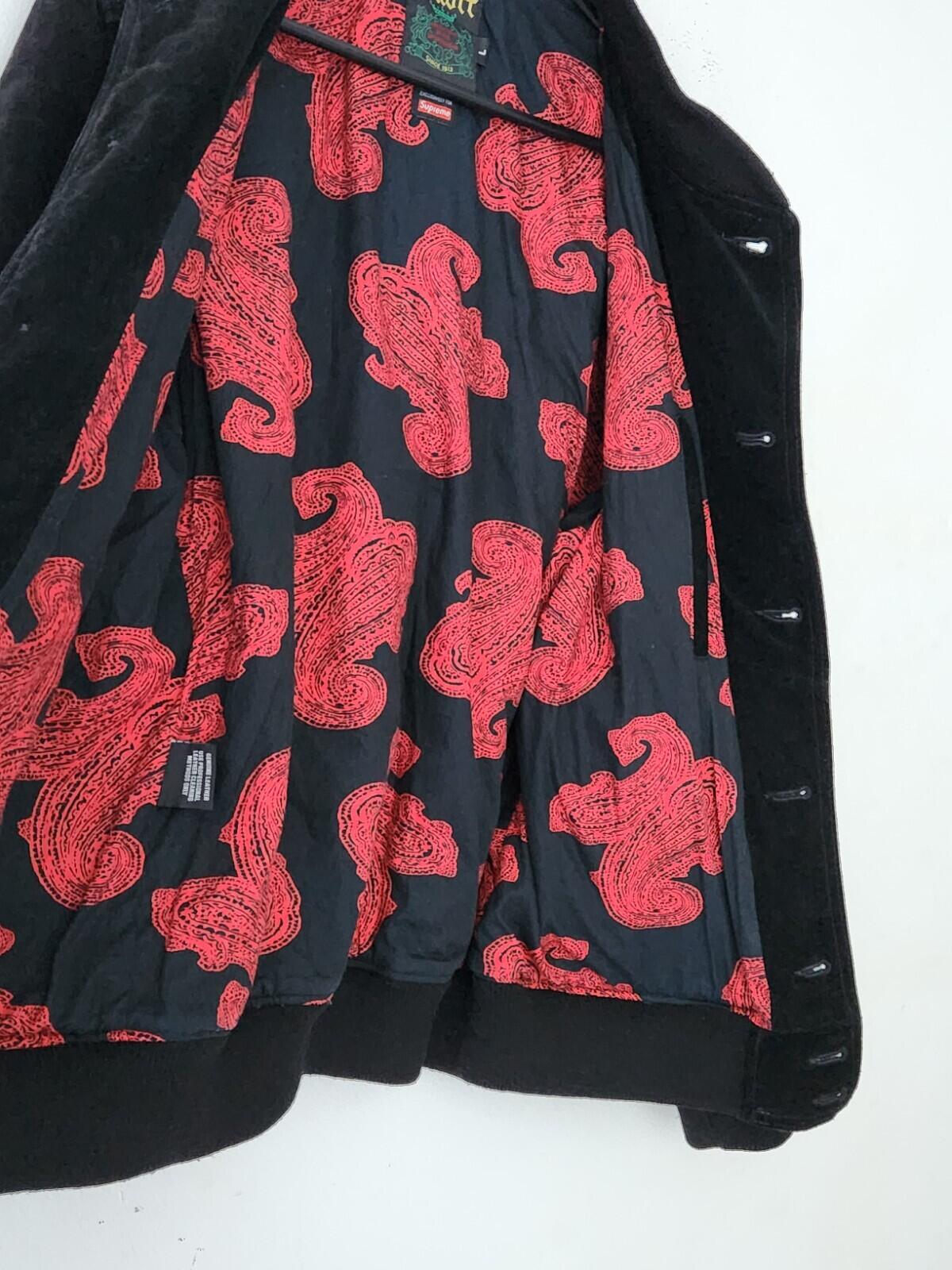SS14 Supreme Schott NYC Wildleder Bomberjacke Schwarz Größe L