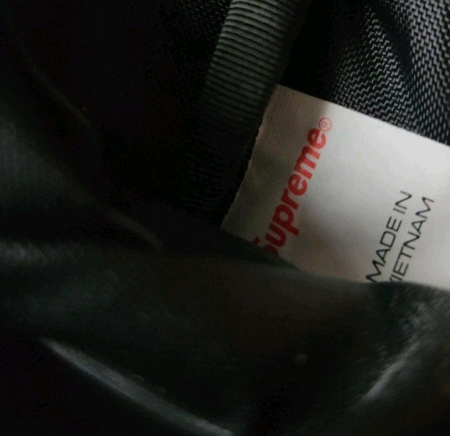 FW21 Supreme backpack Water Resistant  Rucksack Black Bag