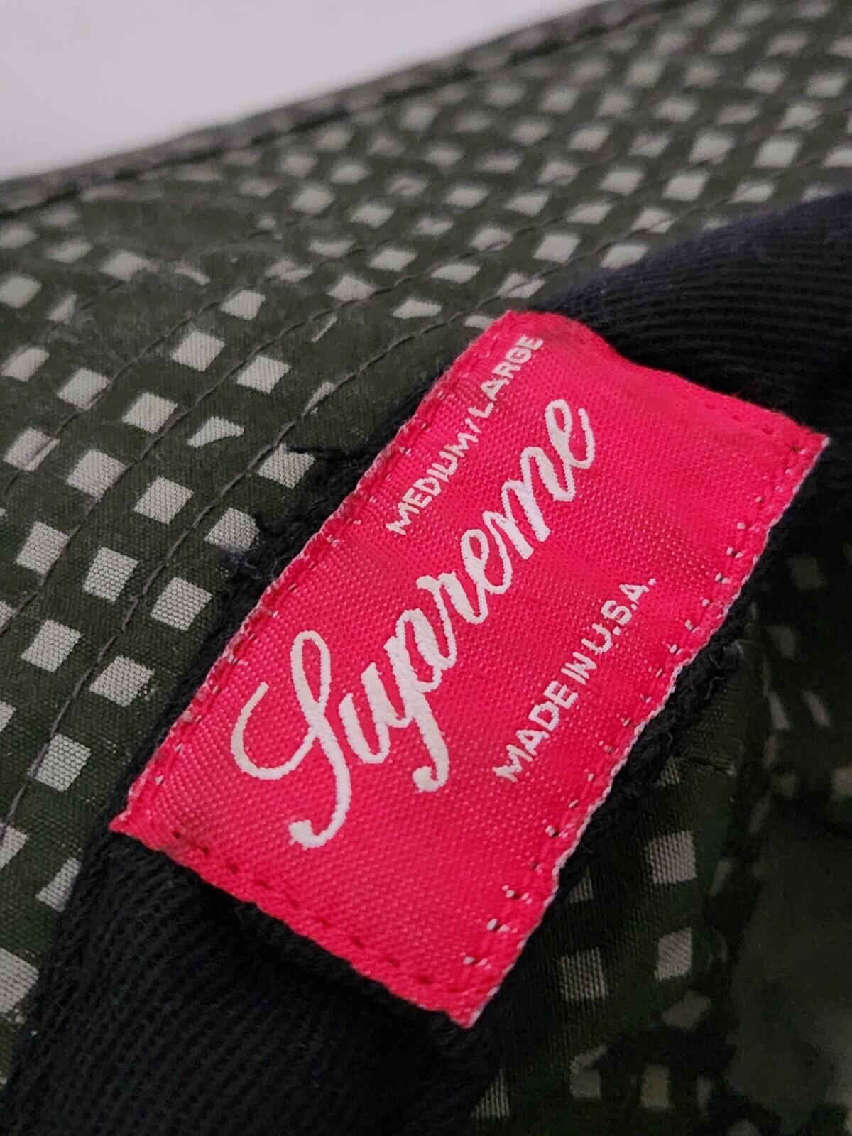 SS14 Supreme Grid Camo Boonie Bucket hat M/L Crusher Green Medium / Large Olive
