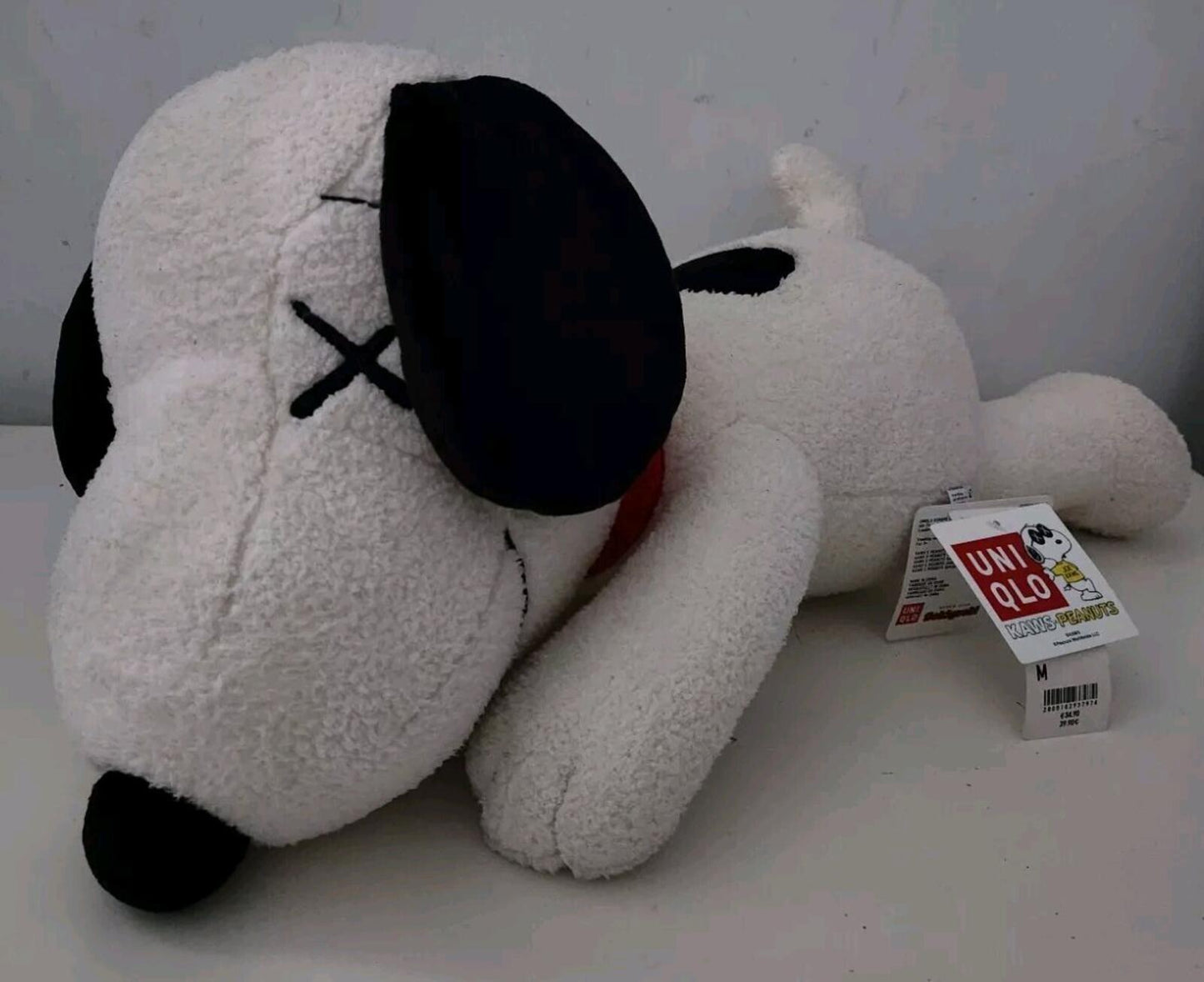 KAWS x UNIQLO x Peanuts Snoopy Plüschtier (Mittel) von 2017 Hund Neu Weiß