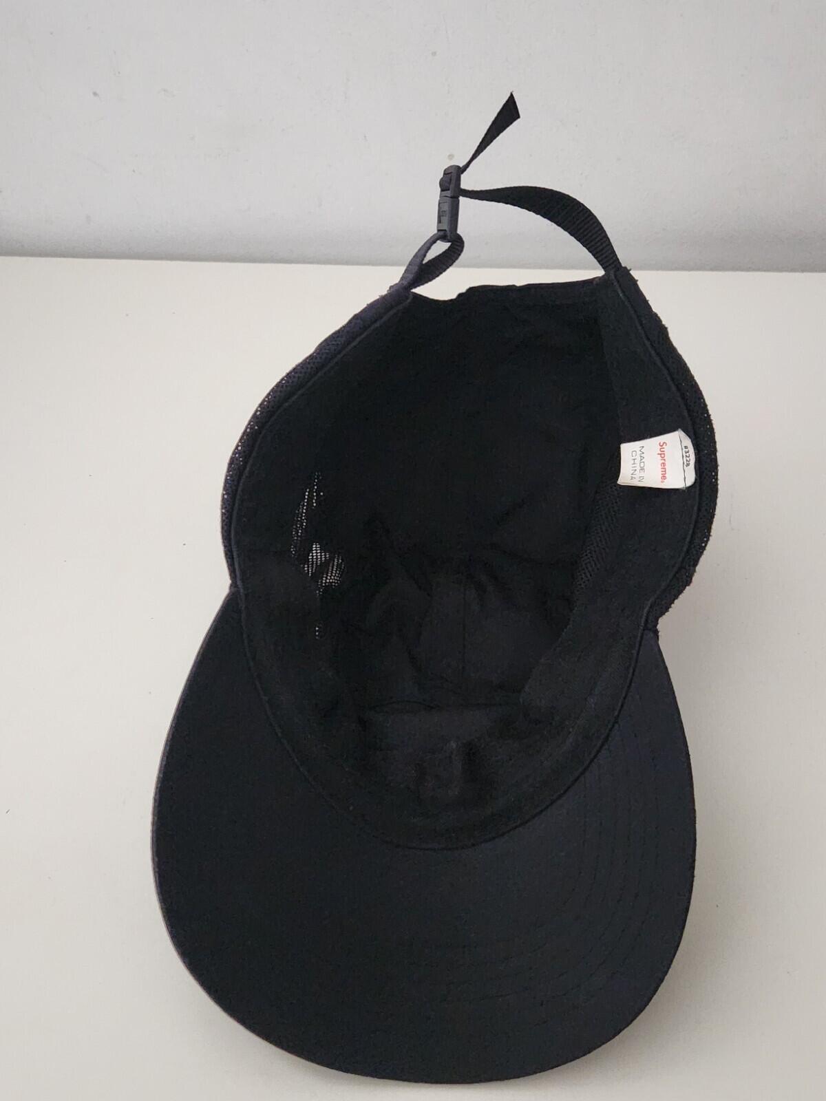 FW20 Supreme Zip Mesh Camp Cap Black