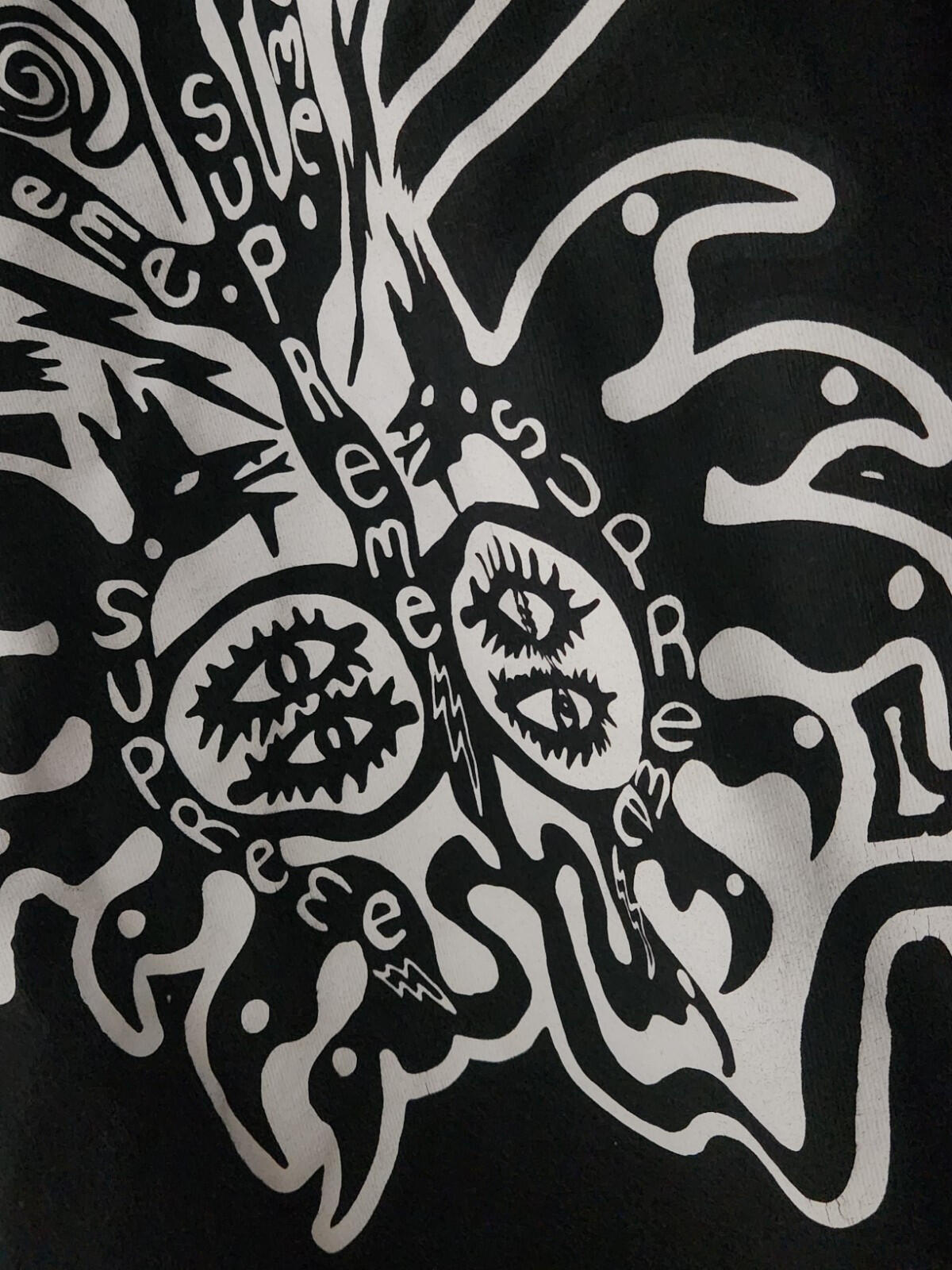 SS21 Supreme Clayton Patterson L/S Tee Black Size XL