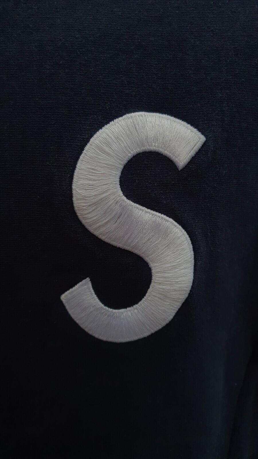 SS16 Supreme S Logo navy crewneck size L large sweatshirt Jumper