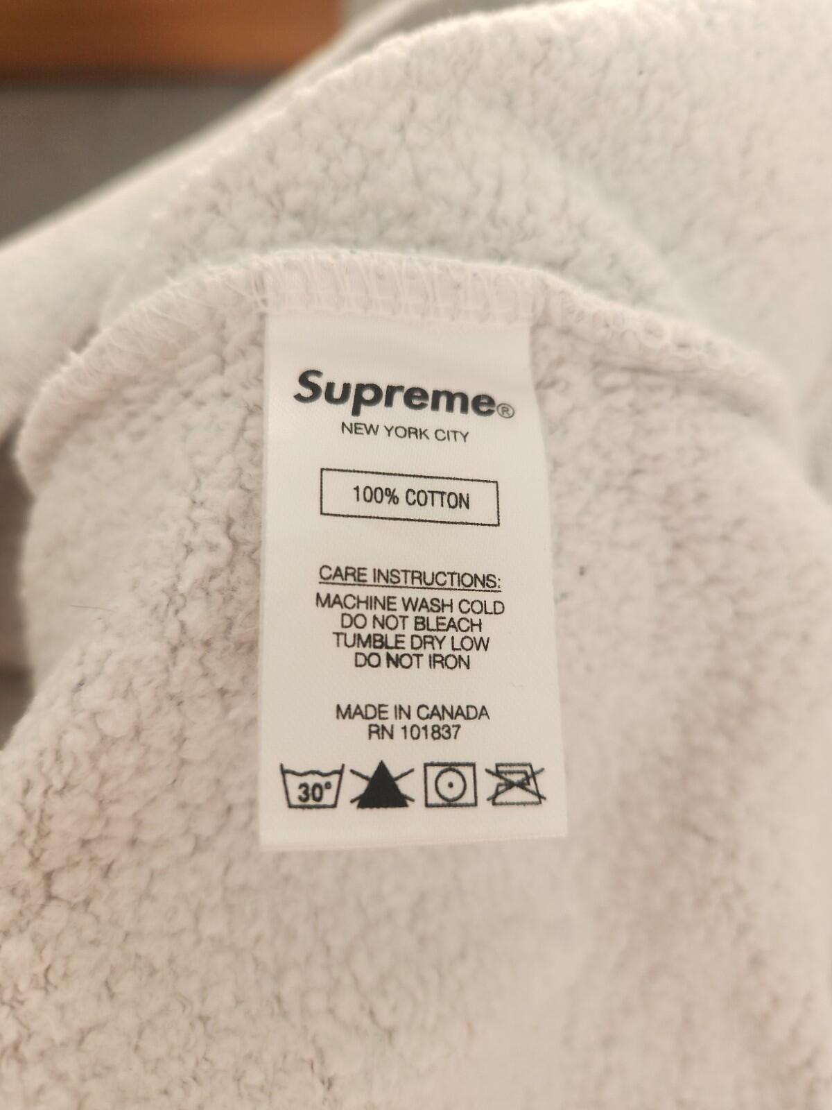 FW20 Supreme Small Box Crewneck  Heather Multi Sweatshirt Size M Medium Grey