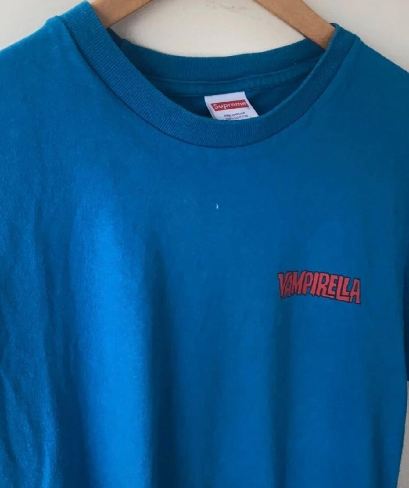 SS17 Supreme Vampirella Card tee M medium deep blue t-shirt