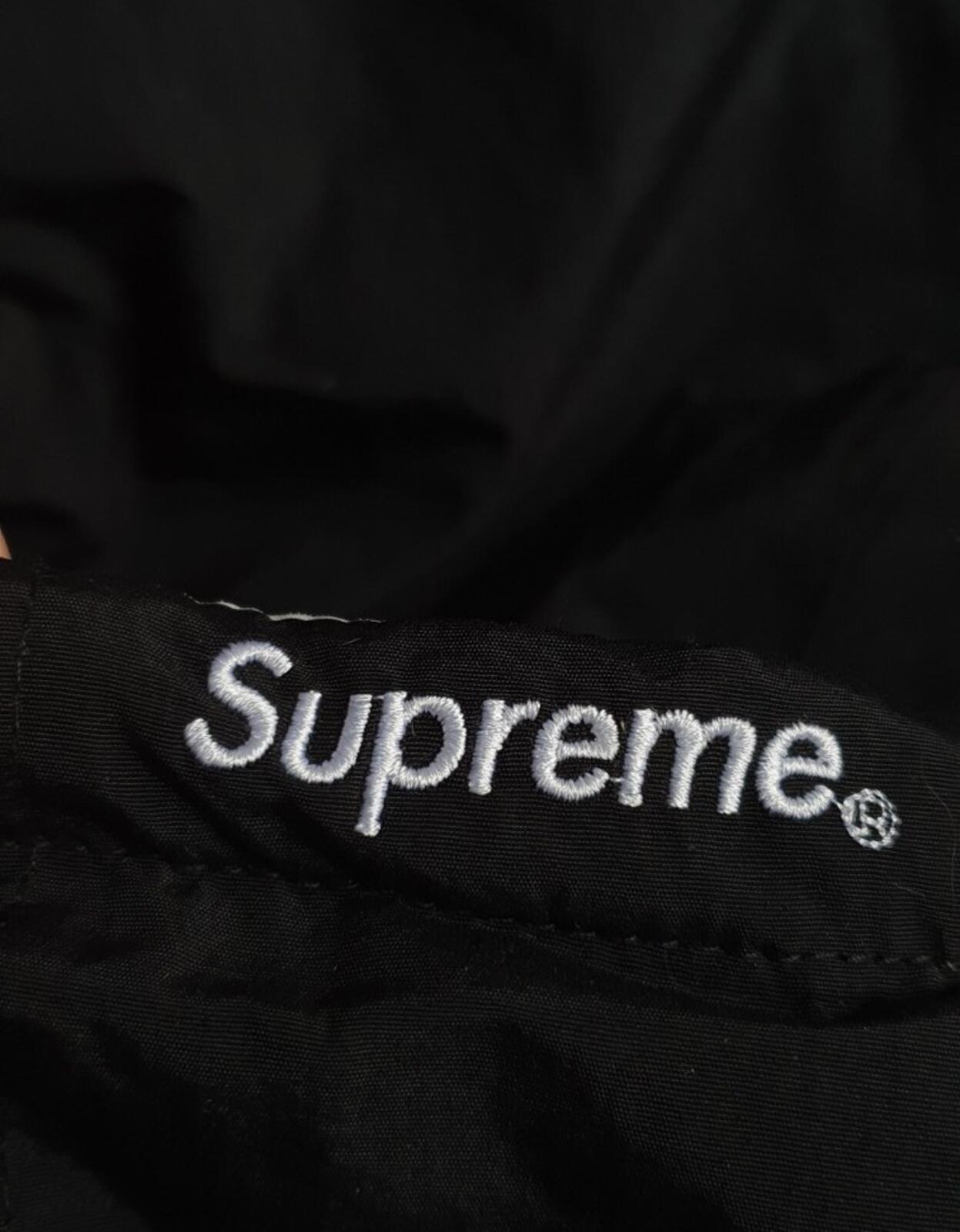 SS18 Supreme Sleeve Script Sideline jacket size L Large water resistant black