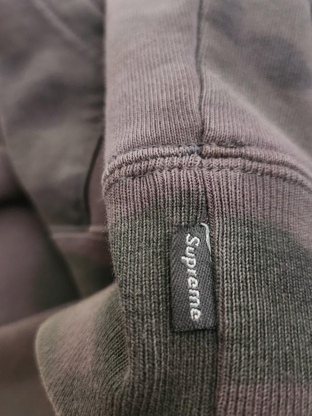 SS20 Supreme Overdyed Hooded Sweatshirt Size L Large hoodie Black Painted Camo