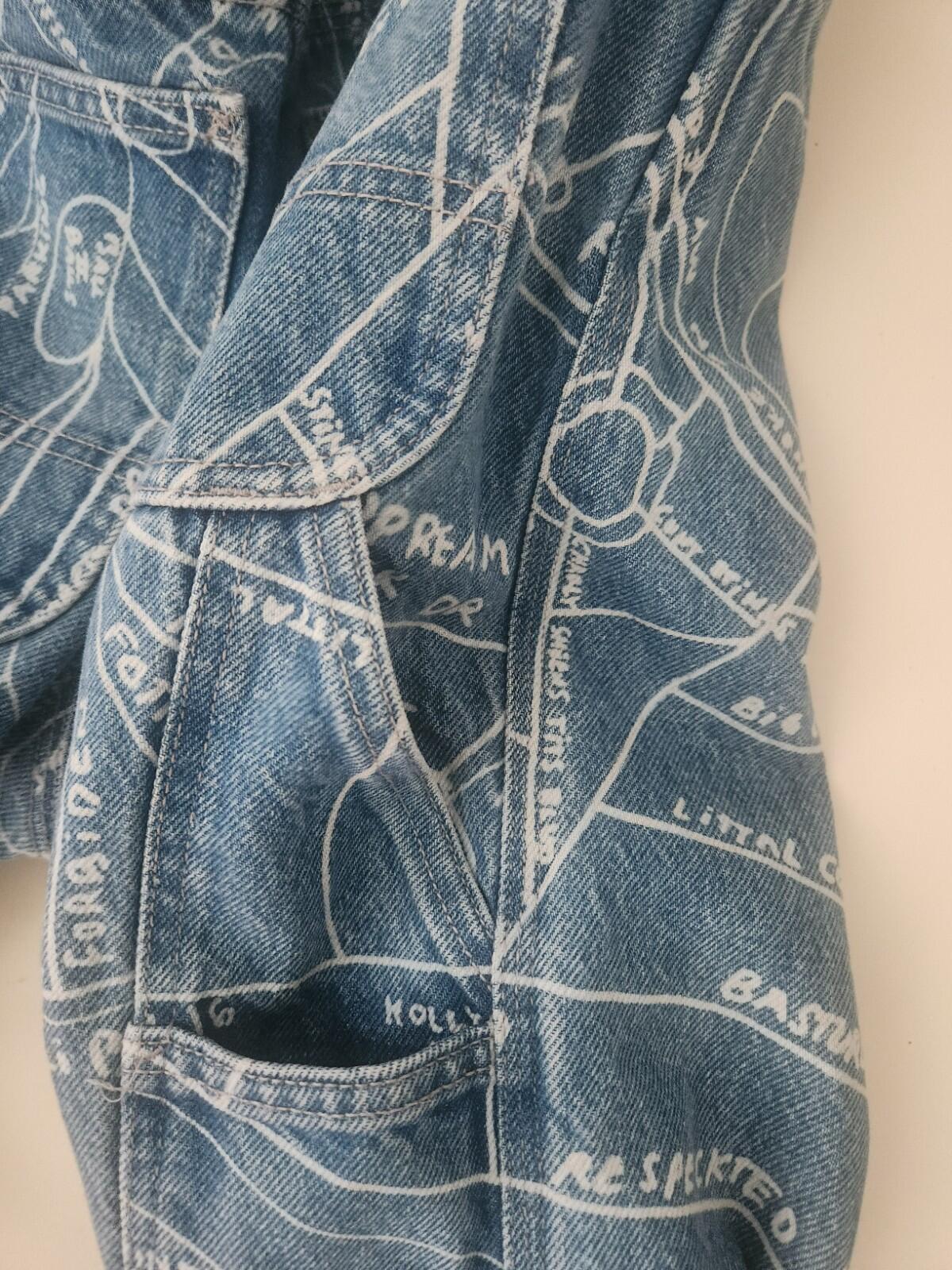 SS19 Supreme Gonz Map Denim Painter Hose Größe 30 W30 L30 Mark Gonzalez Jeans