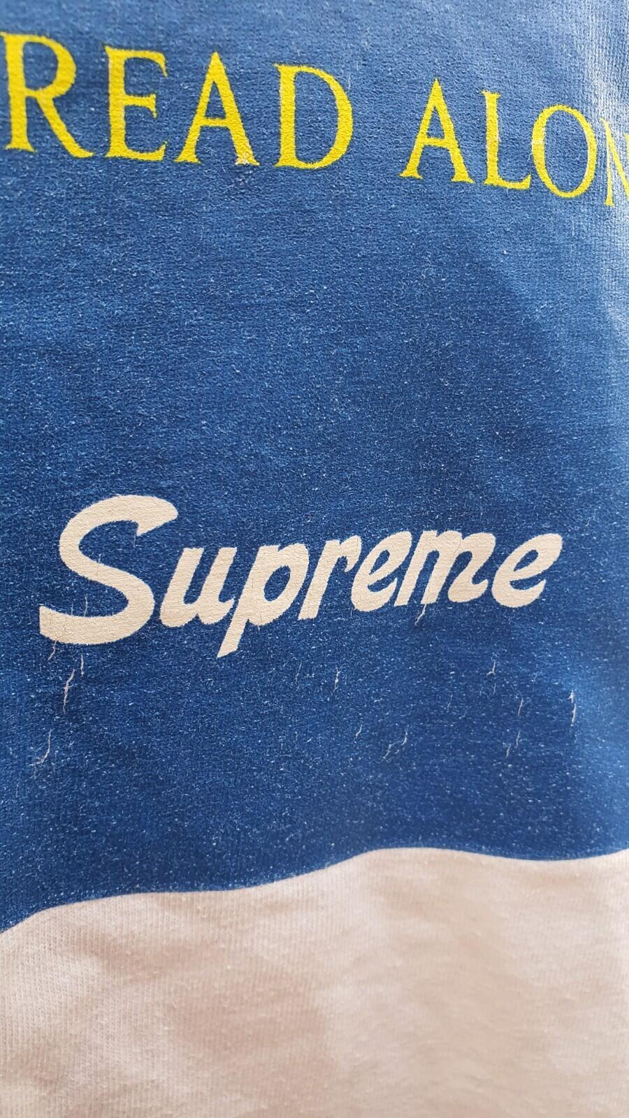 SS15 Supreme Bread Alone Tee Size L White