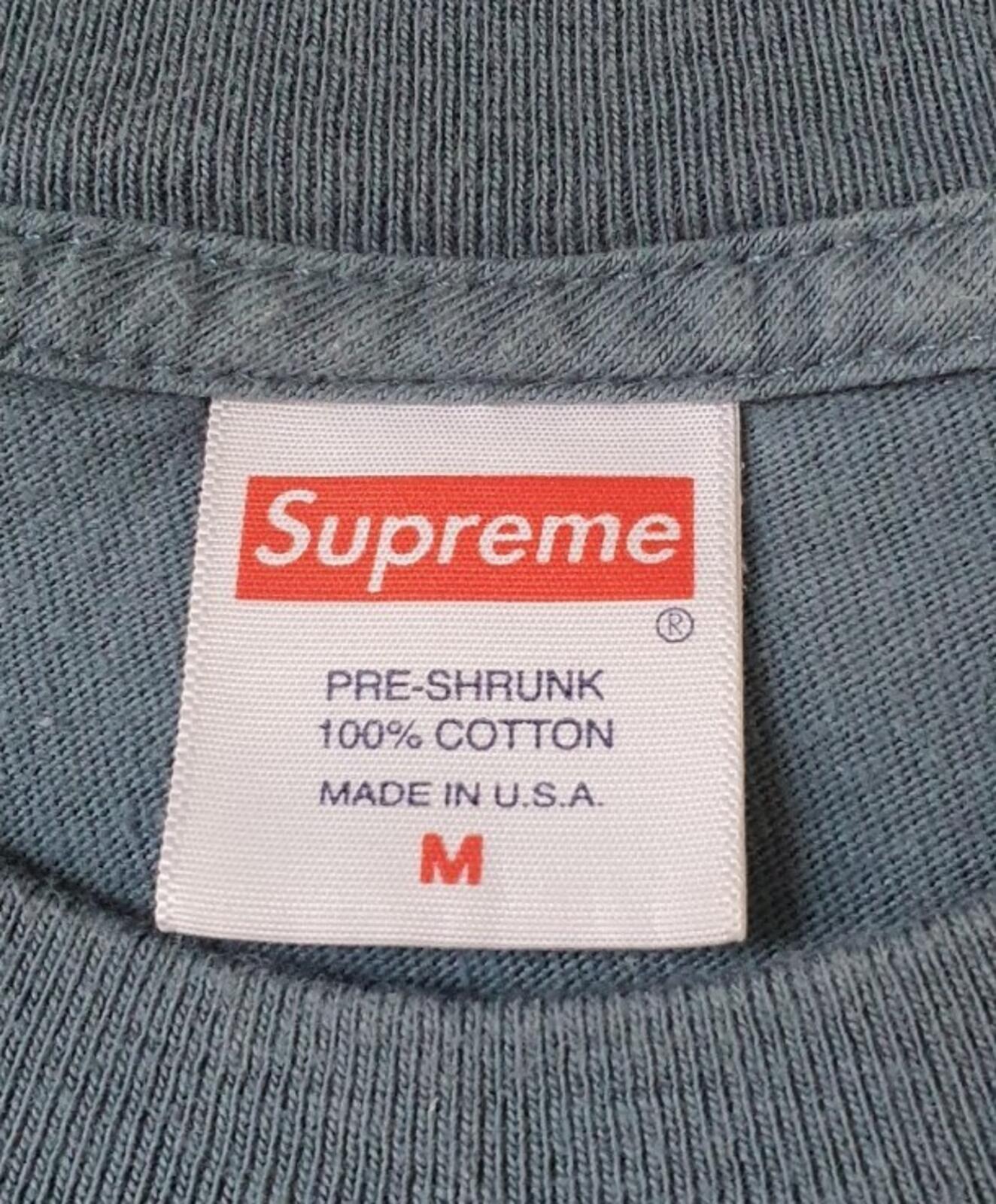 FW18 Supreme Smile Tee Größe M mittel Schieferblau T-Shirt
