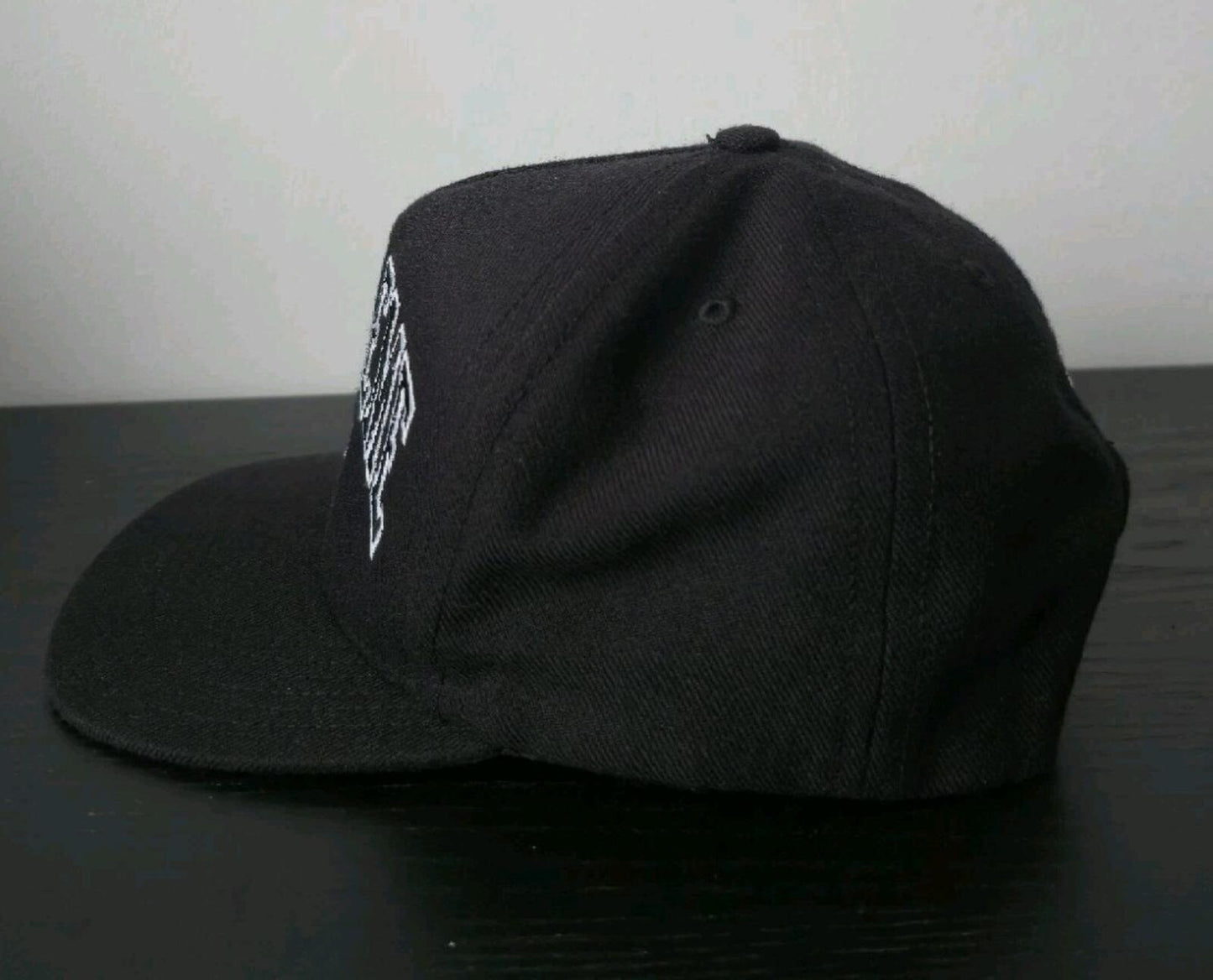 Gorra de 5 paneles Supreme x Champion FW14 con logotipo bordado, color negro