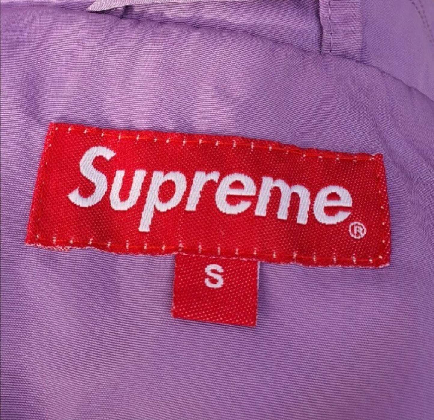 SS18 Supreme Gonz Logo coaches jacket size S small Violet water resistant