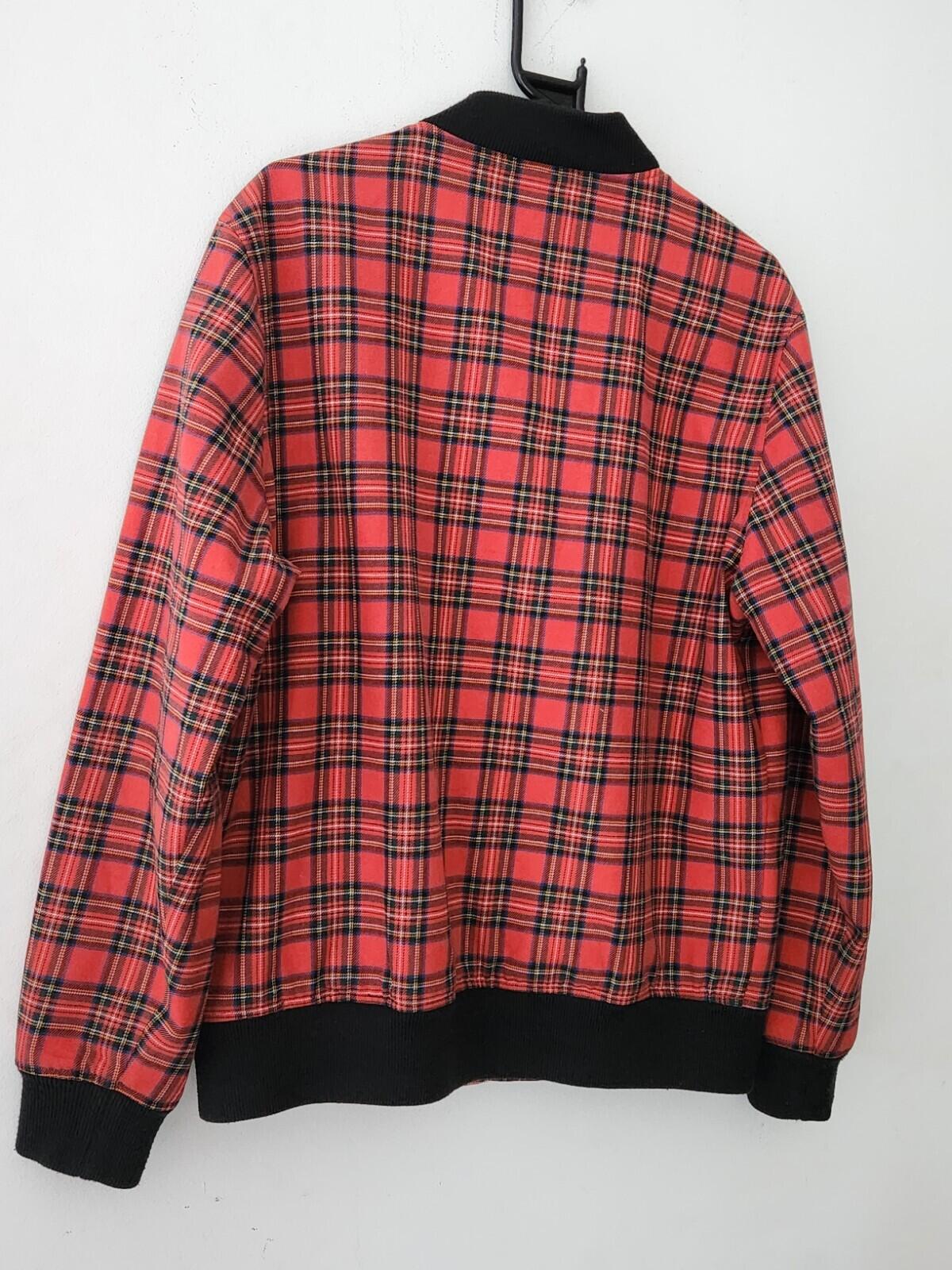 FW13 Supreme Plaid Bomber Jacket Red Size L
