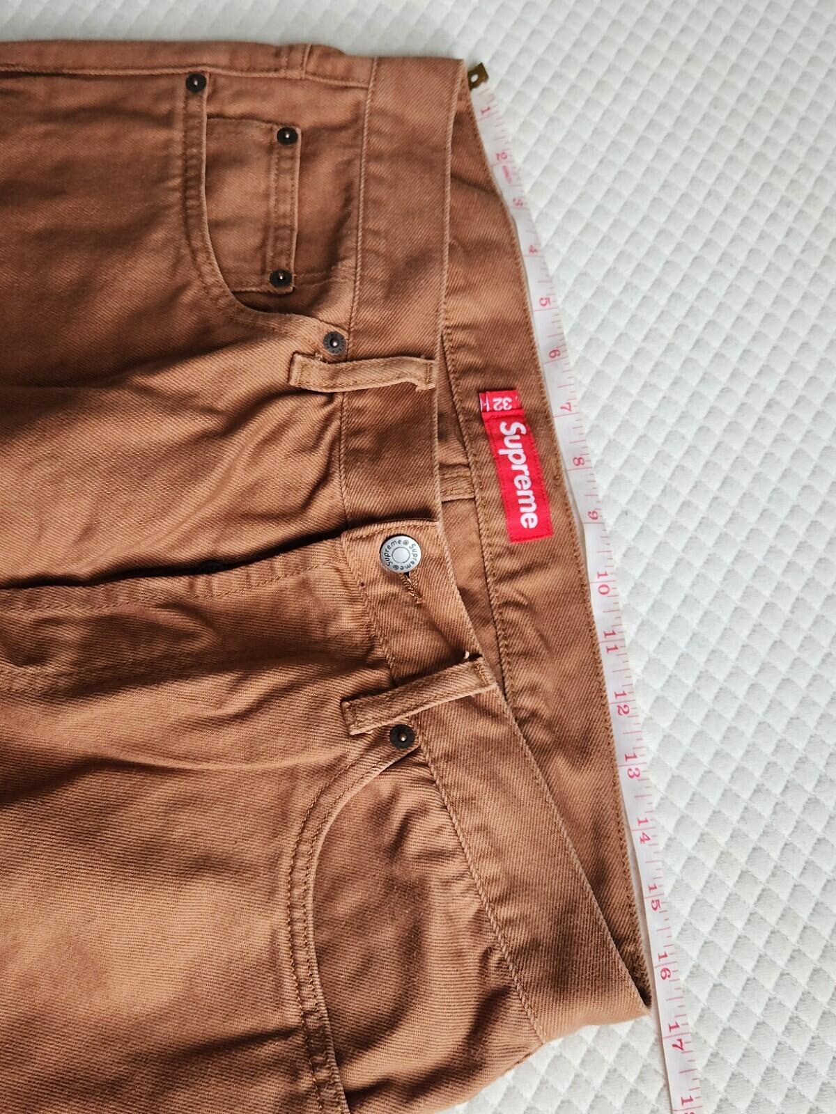 SS24 Supreme Regular Jean Brown Size 32 W32 L32