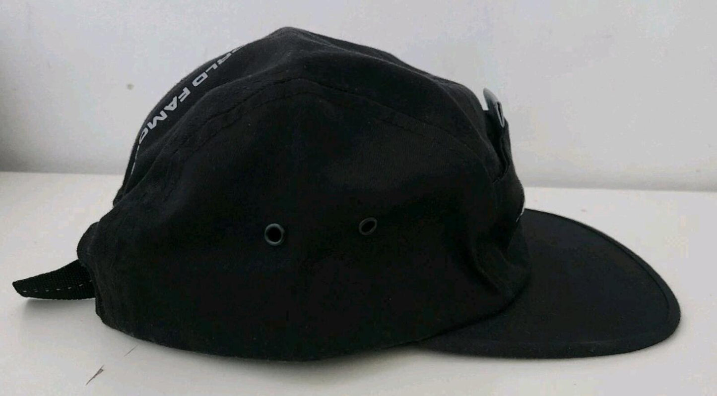 SS18 Supreme reflective tab pocket camp cap black cotton hat made in USA