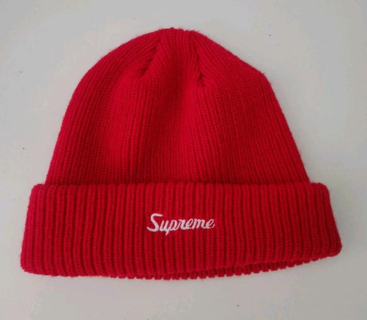 Gorro Supreme FW18 Loose Gauge rojo de acrílico hecho en Canadá