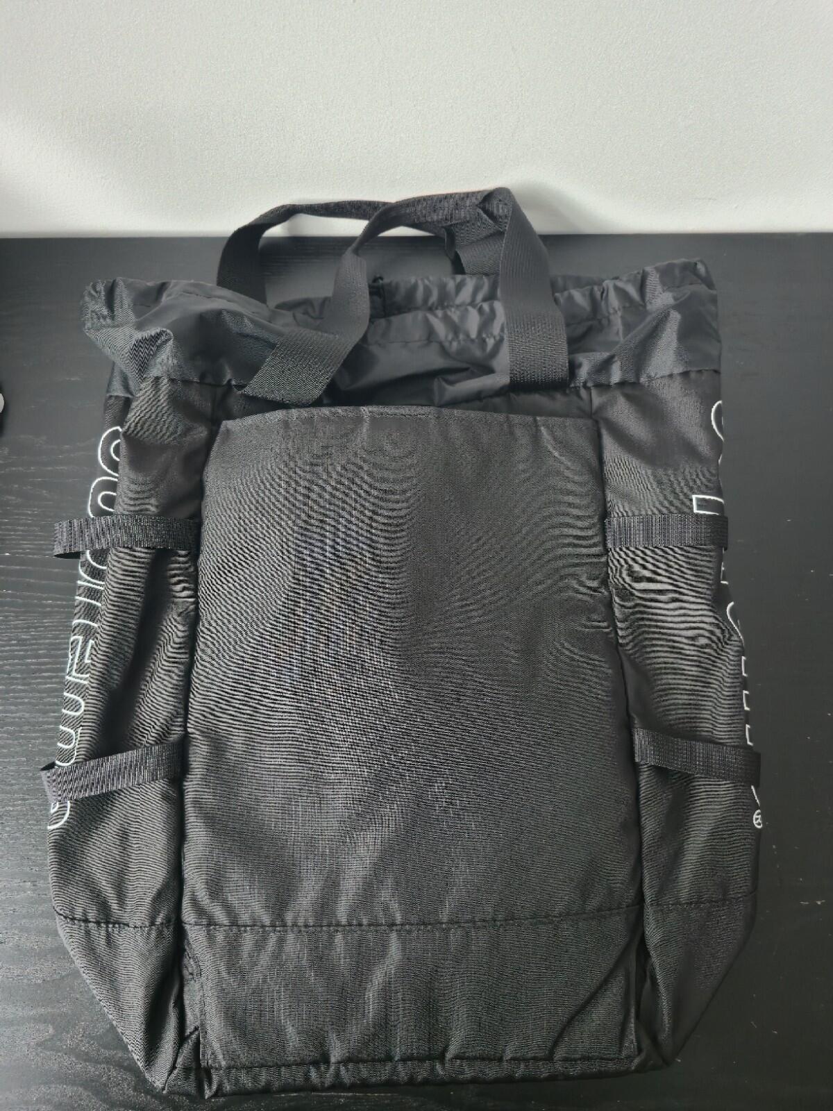 SS19 Supreme tote backpack Black Bag Cordura 18L