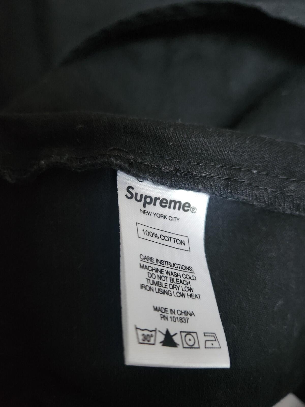 SS17 Supreme BDU Hemd Sunset Washed Schwarz Größe S
