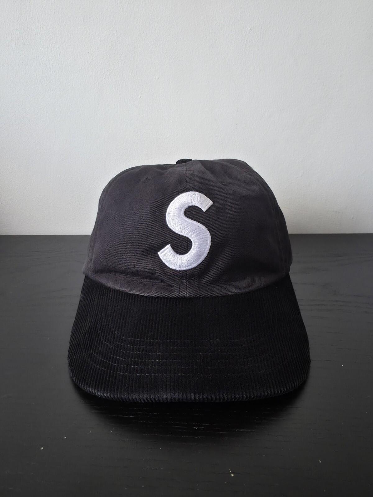 SS24 Supreme 2-Tone S Logo 6-panel Cap Black