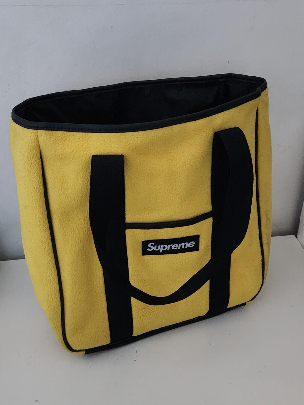 FW17 Supreme Polartec Tote Yellow Bag Fleece 20L