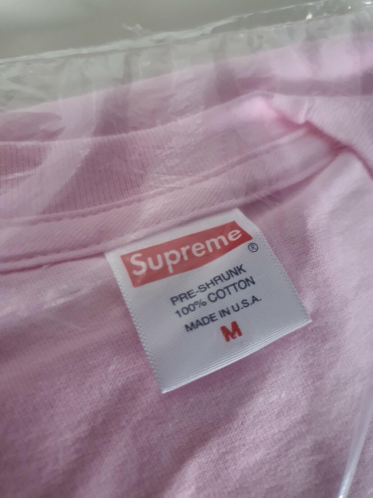 FW19 Supreme Money Power Respect camiseta rosa claro talla M