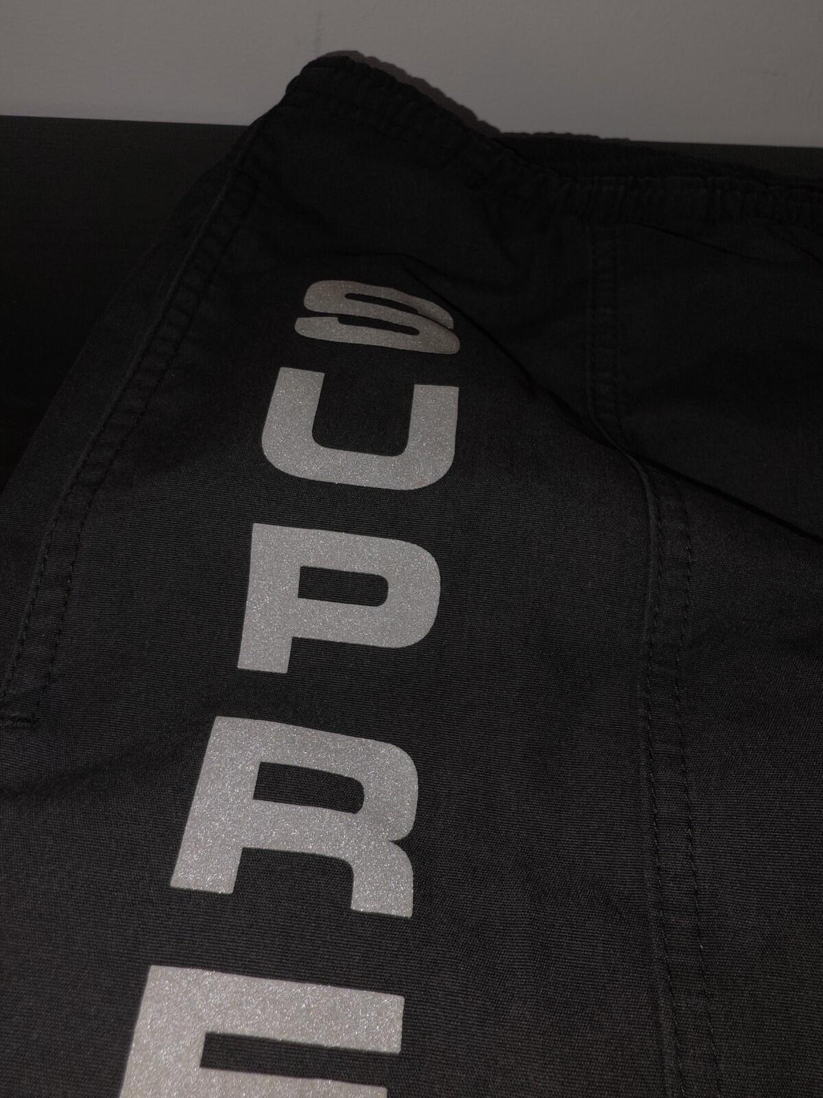 SS15 Supreme Reflective Logo Swim Short Black Größe M