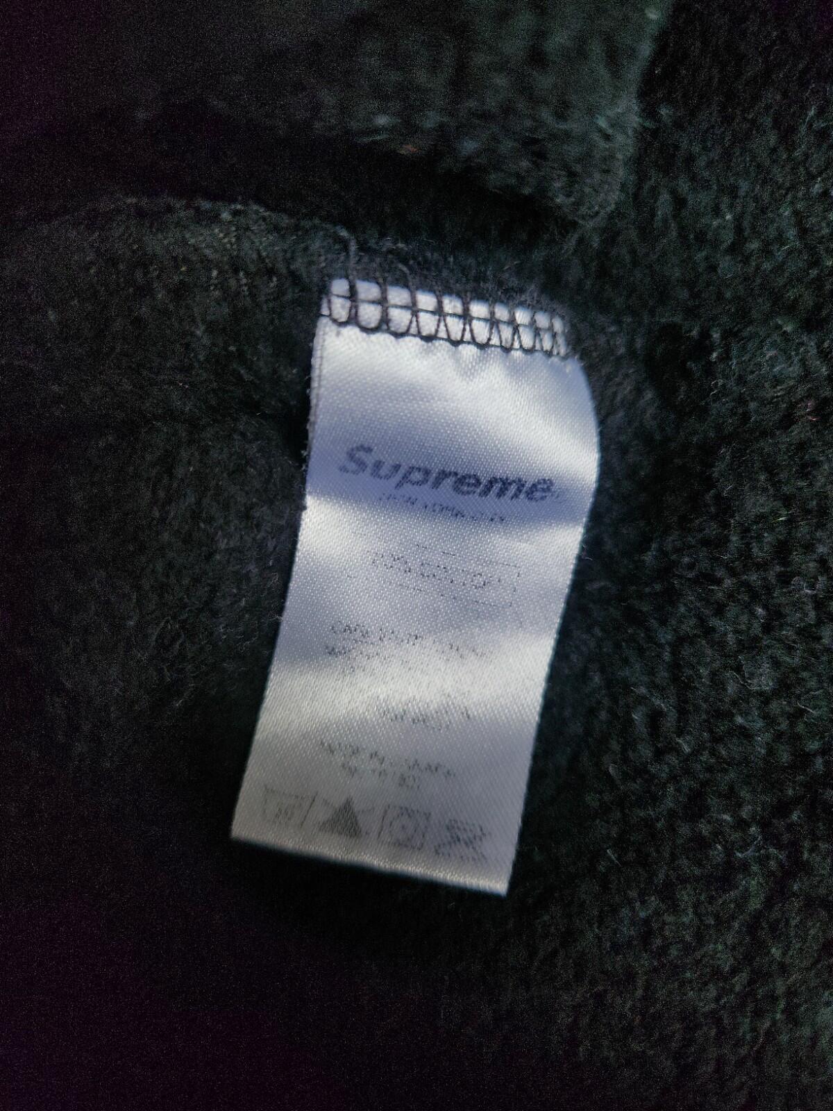 FW14 Supreme Banner black hooded sweatshirt size M medium hoodie Rare Pullover