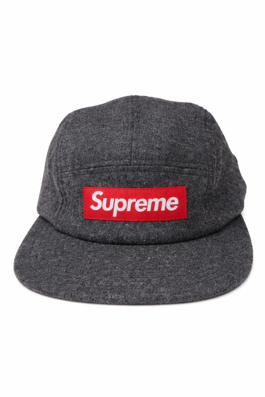 FW14 Supreme Fitted Wool Knit Camp Cap Grey Size M / L