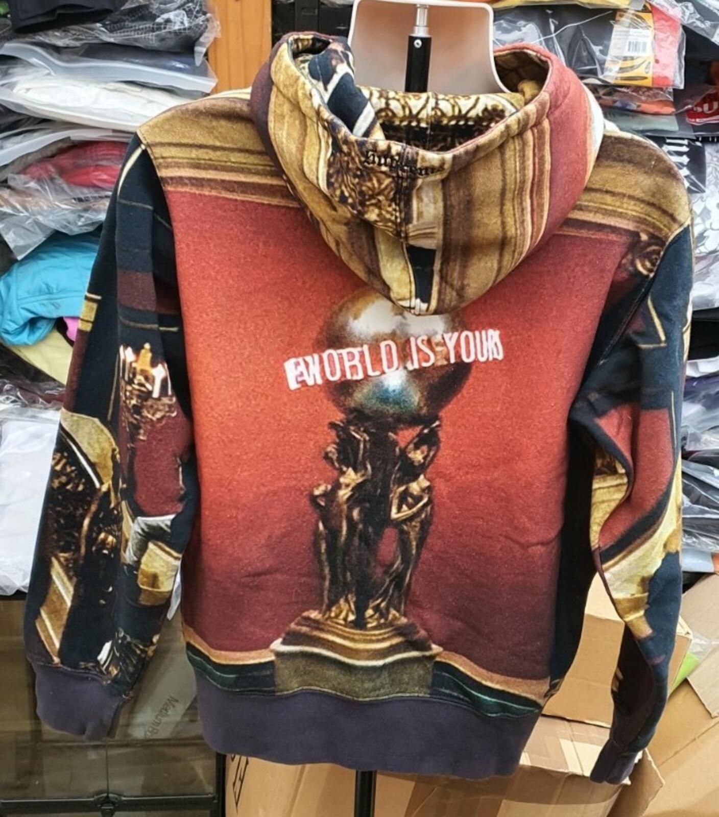 FW17 Supreme x Scarface The World Is Yours Kapuzenpullover Medium M Hoodie