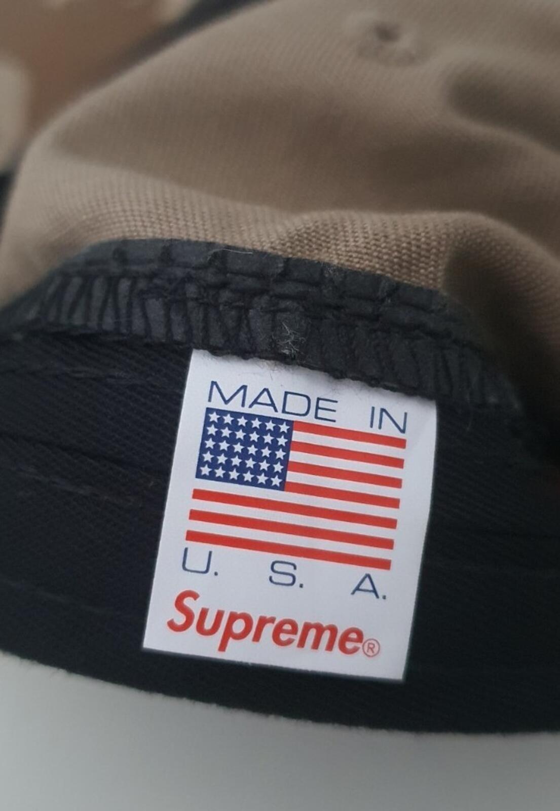 FW17 Supreme Washed Chino Twill Camp Cap Desert Camo