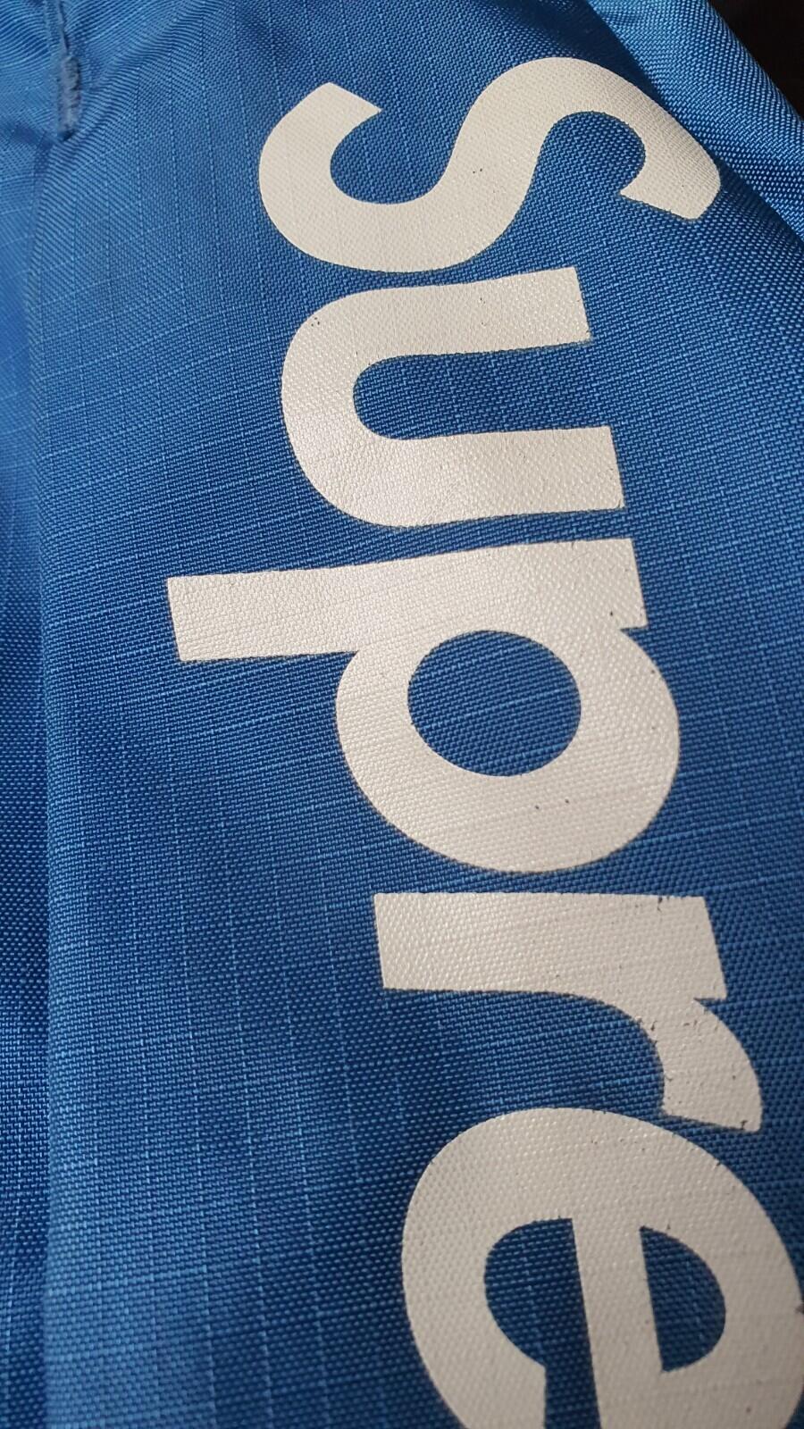 SS16 Supreme blue shoulder / waist bag Cordura fabric