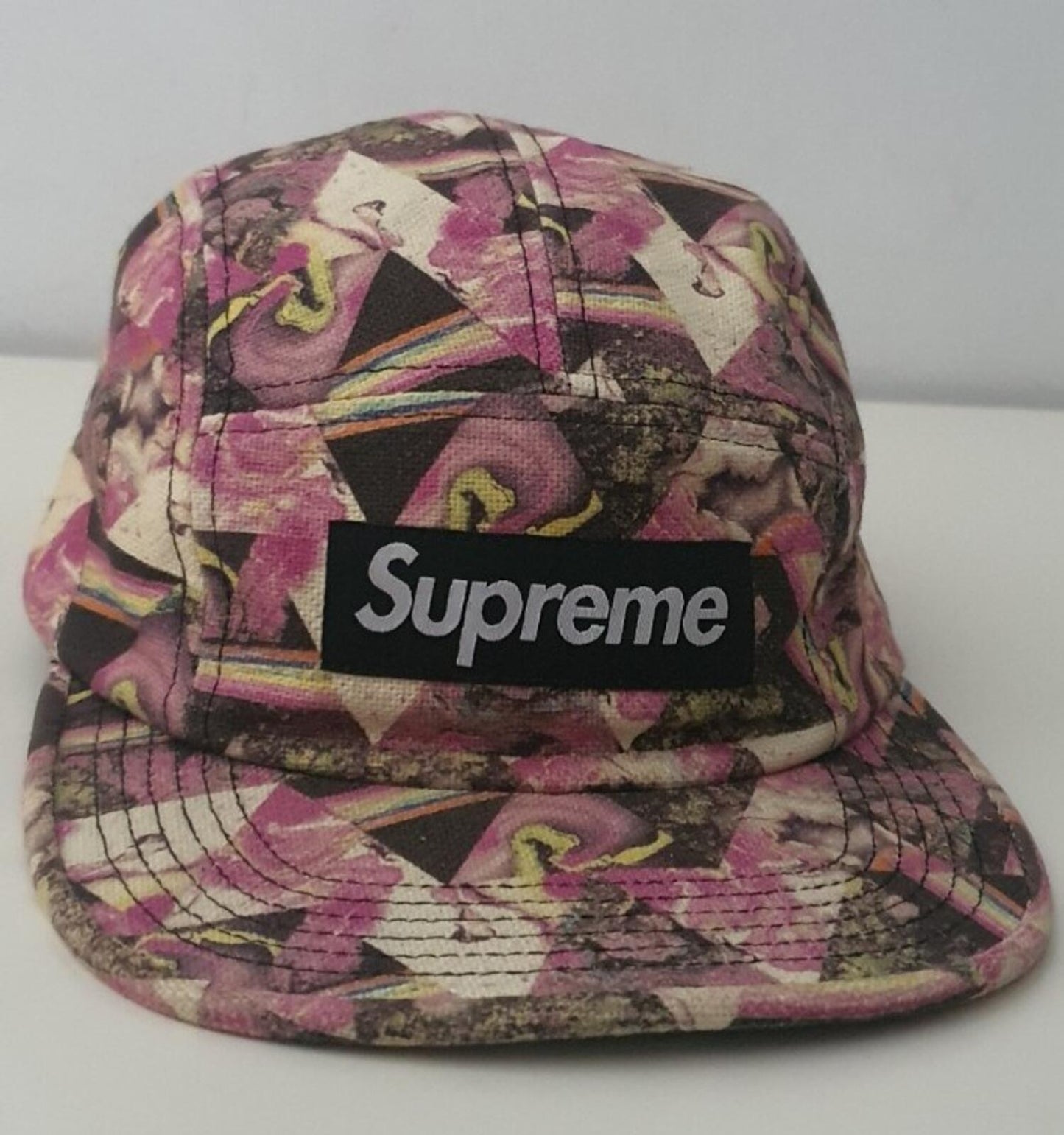 FW13 Supreme x Liberty Art Fabrics Thorgerson Camp Cap Seltener Vintage Hut Box Logo