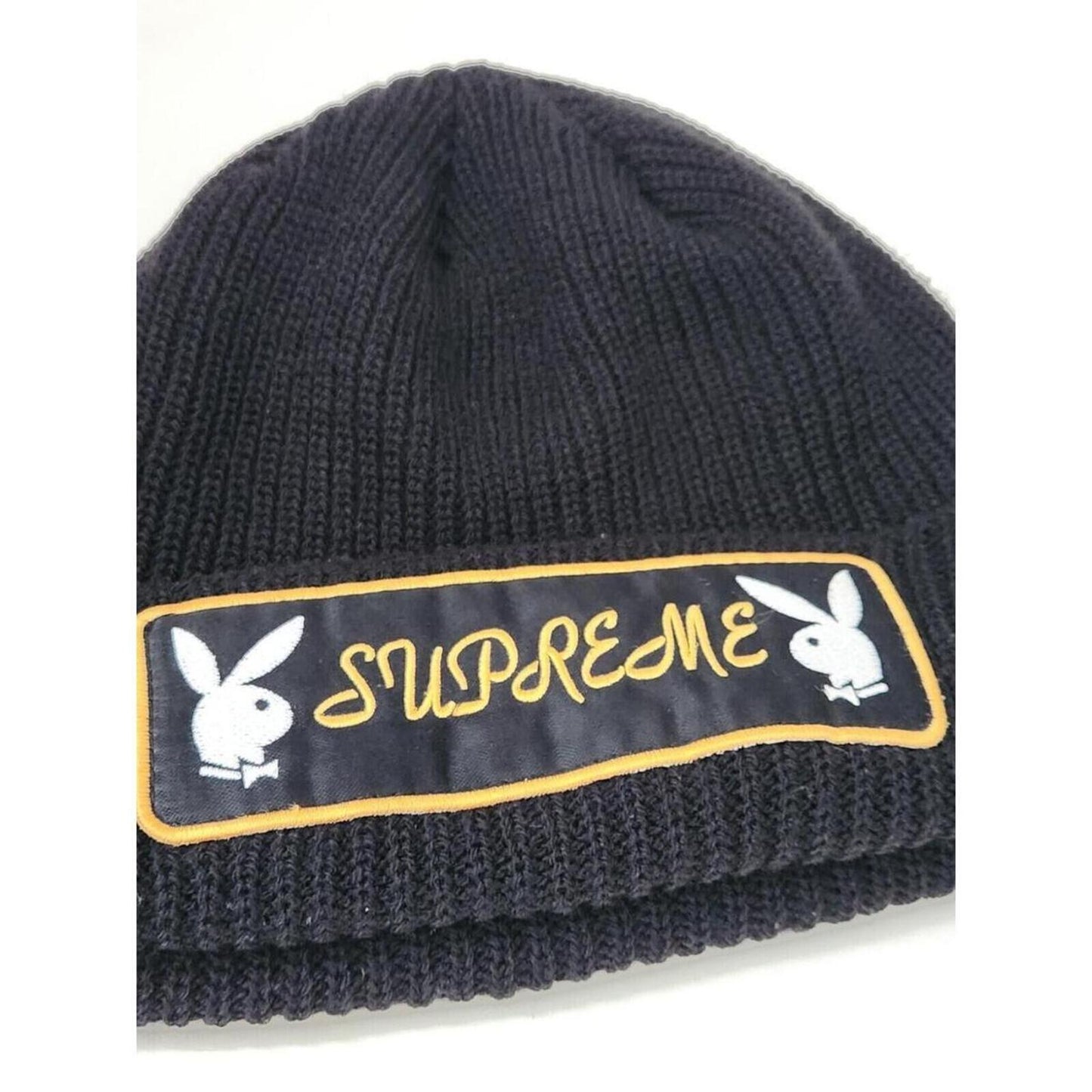 FW16 Supreme x Playboy Patch Beanie Black