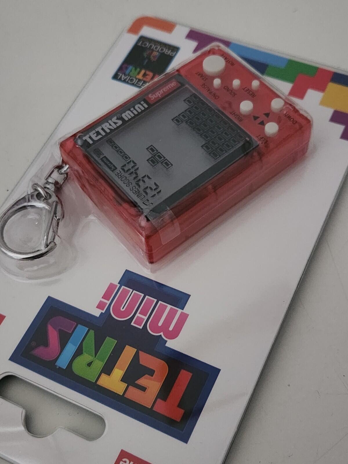 SS24 Supreme Tetris Mini keychain Red Keyring New Unopened
