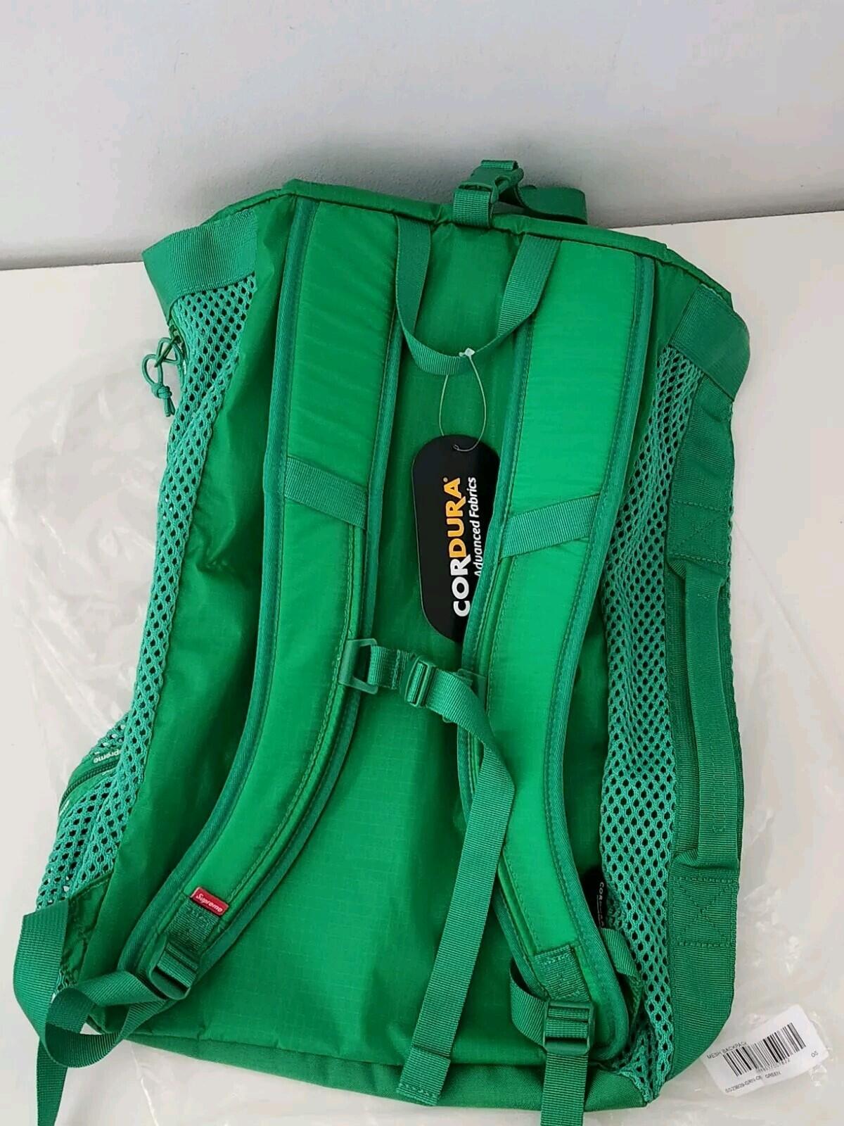 SS23 Supreme Mesh Rucksack Grün Tasche 21L Neu mit Etikett