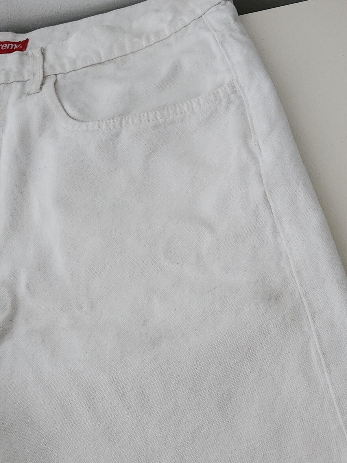 FW14 Supreme x Gonz short size 34 White shorts Mark Gonzales ALTERED Jeans Rare